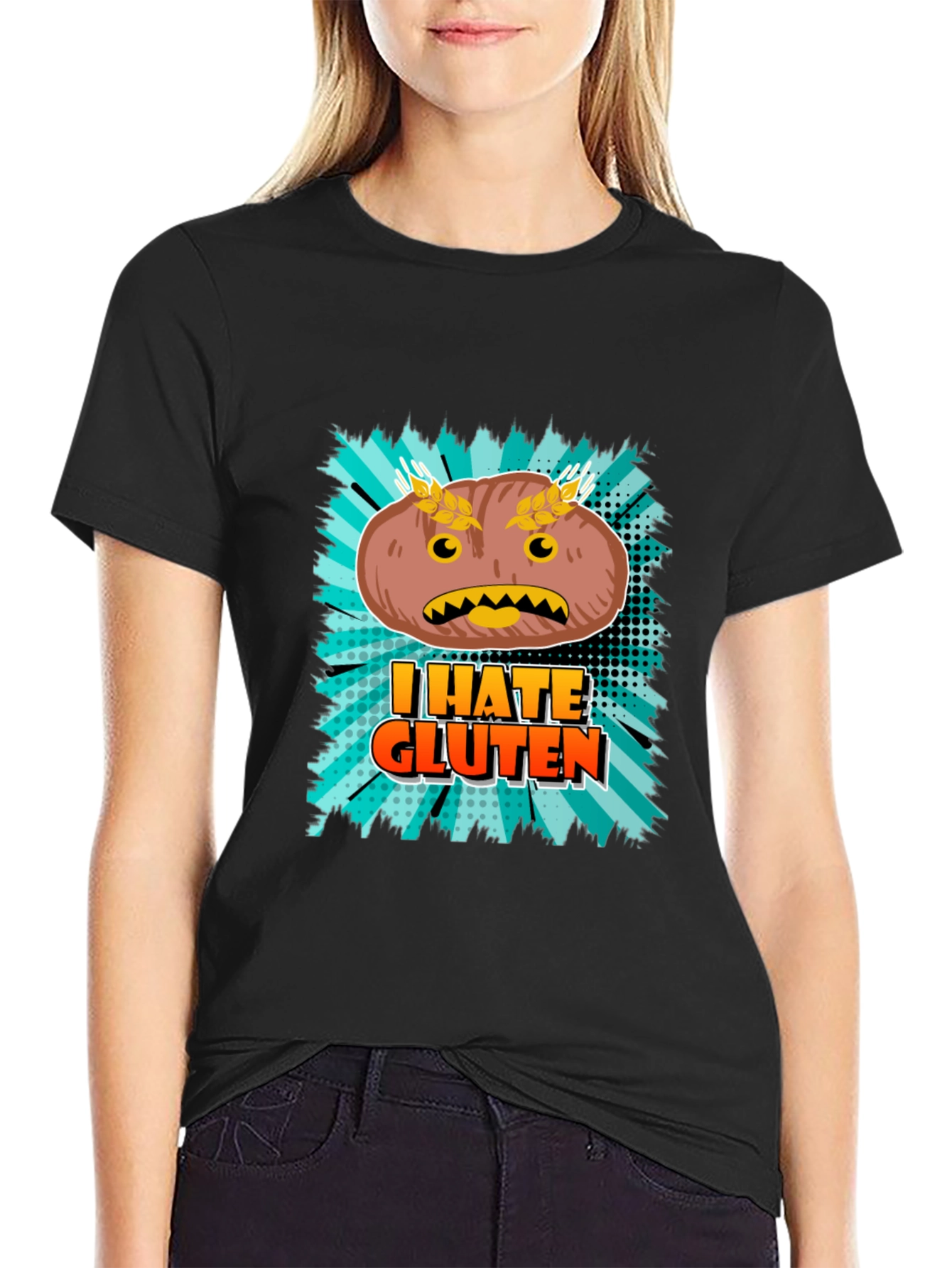 I Hate Gluten T-Shirt - Funny Food Allergy Tee