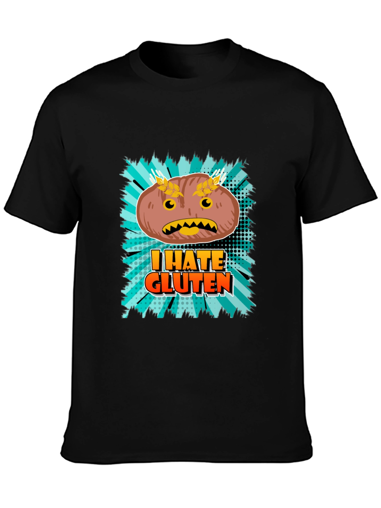 I Hate Gluten T-Shirt - Funny Food Allergy Tee