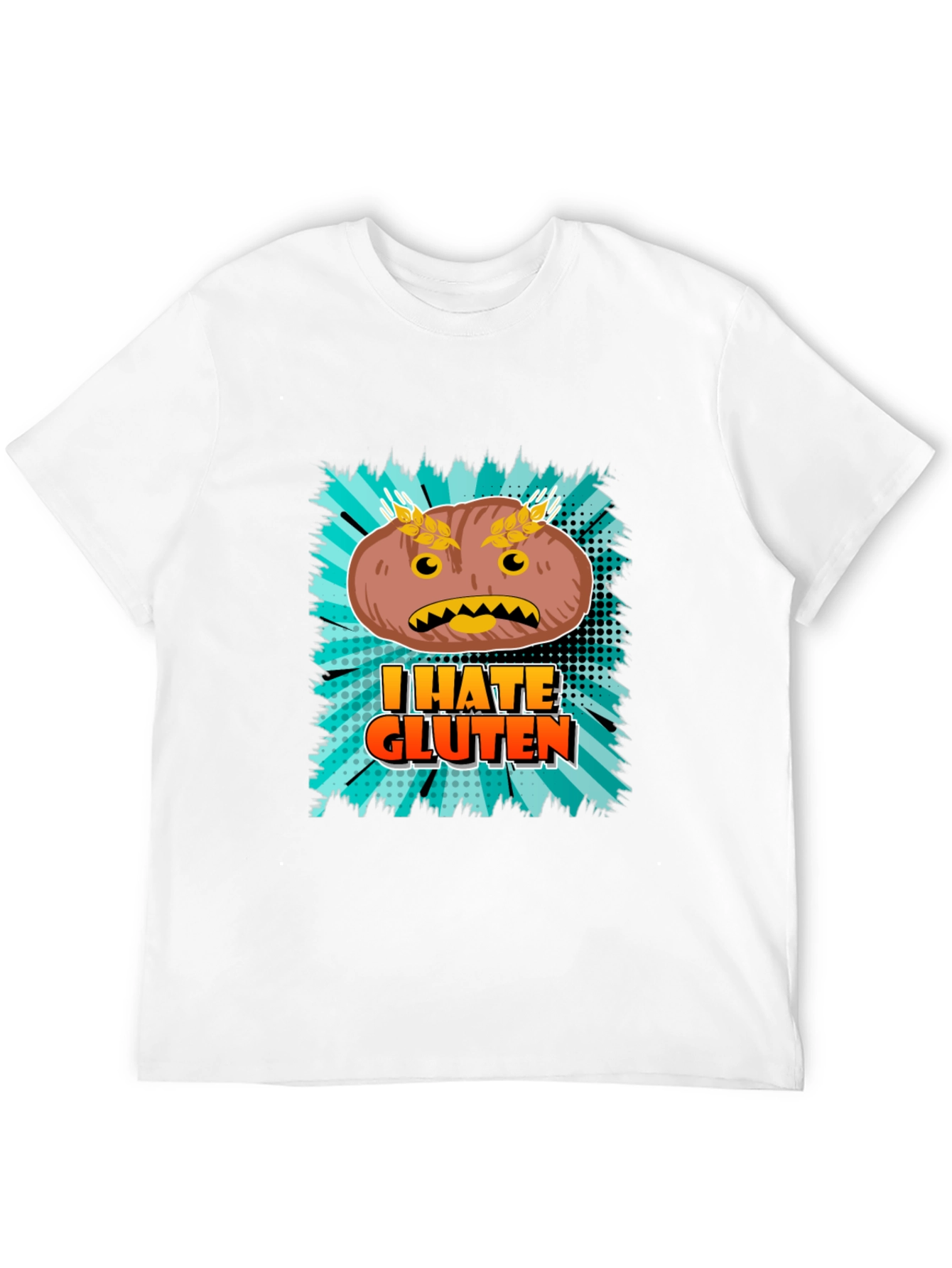 I Hate Gluten T-Shirt - Funny Food Allergy Tee