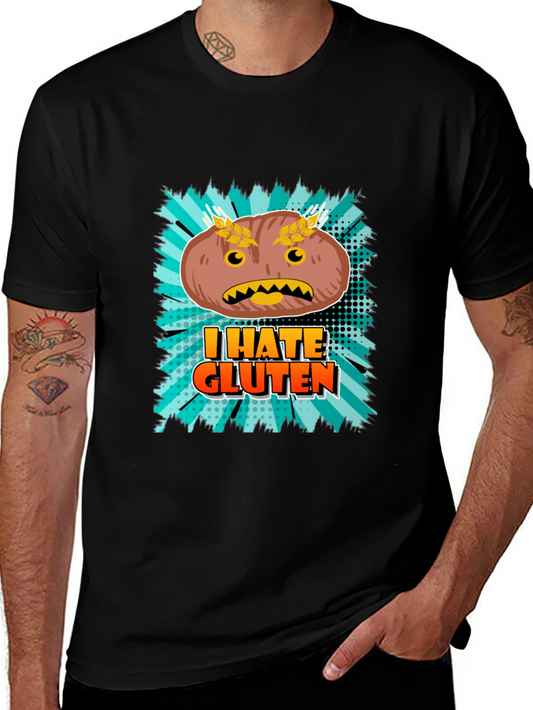 I Hate Gluten T-Shirt - Funny Food Allergy Tee