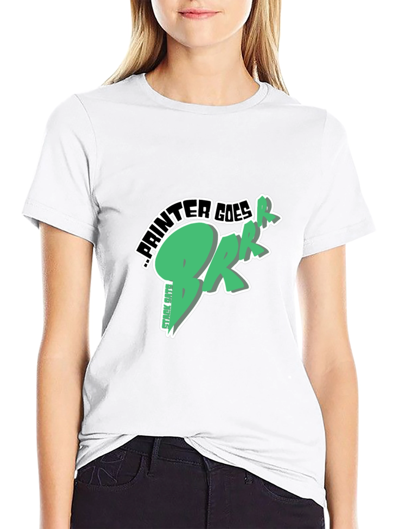 Painter Goes Brrr Black T-Shirt