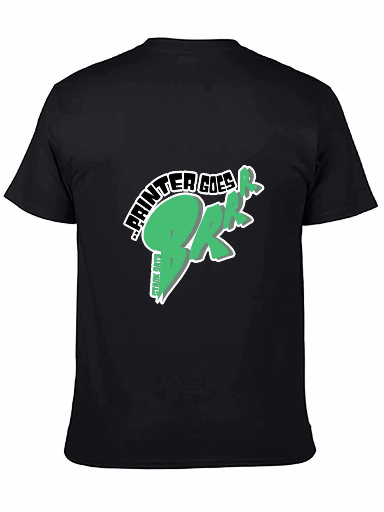 Painter Goes Brrr Black T-Shirt