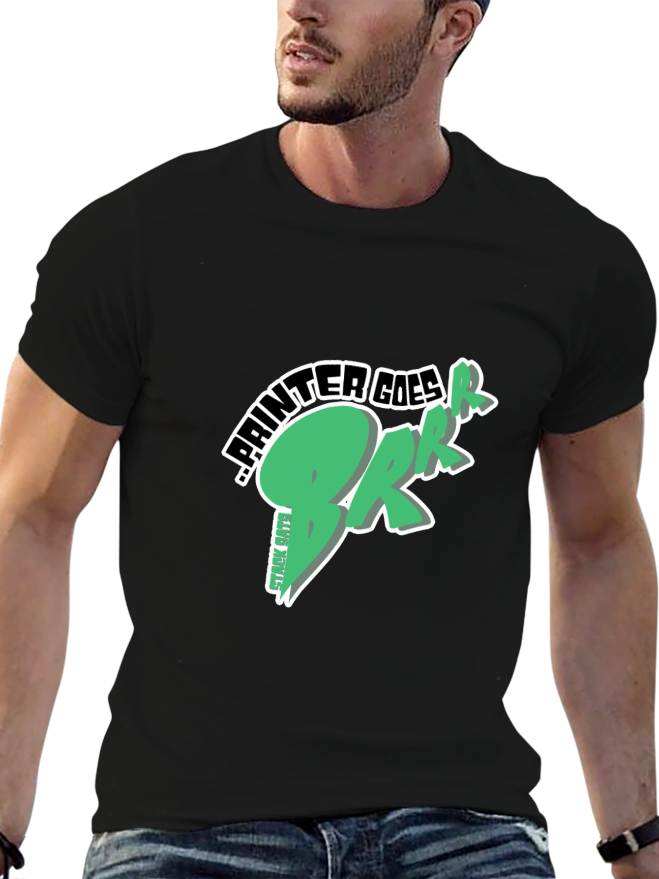 Painter Goes Brrr Black T-Shirt