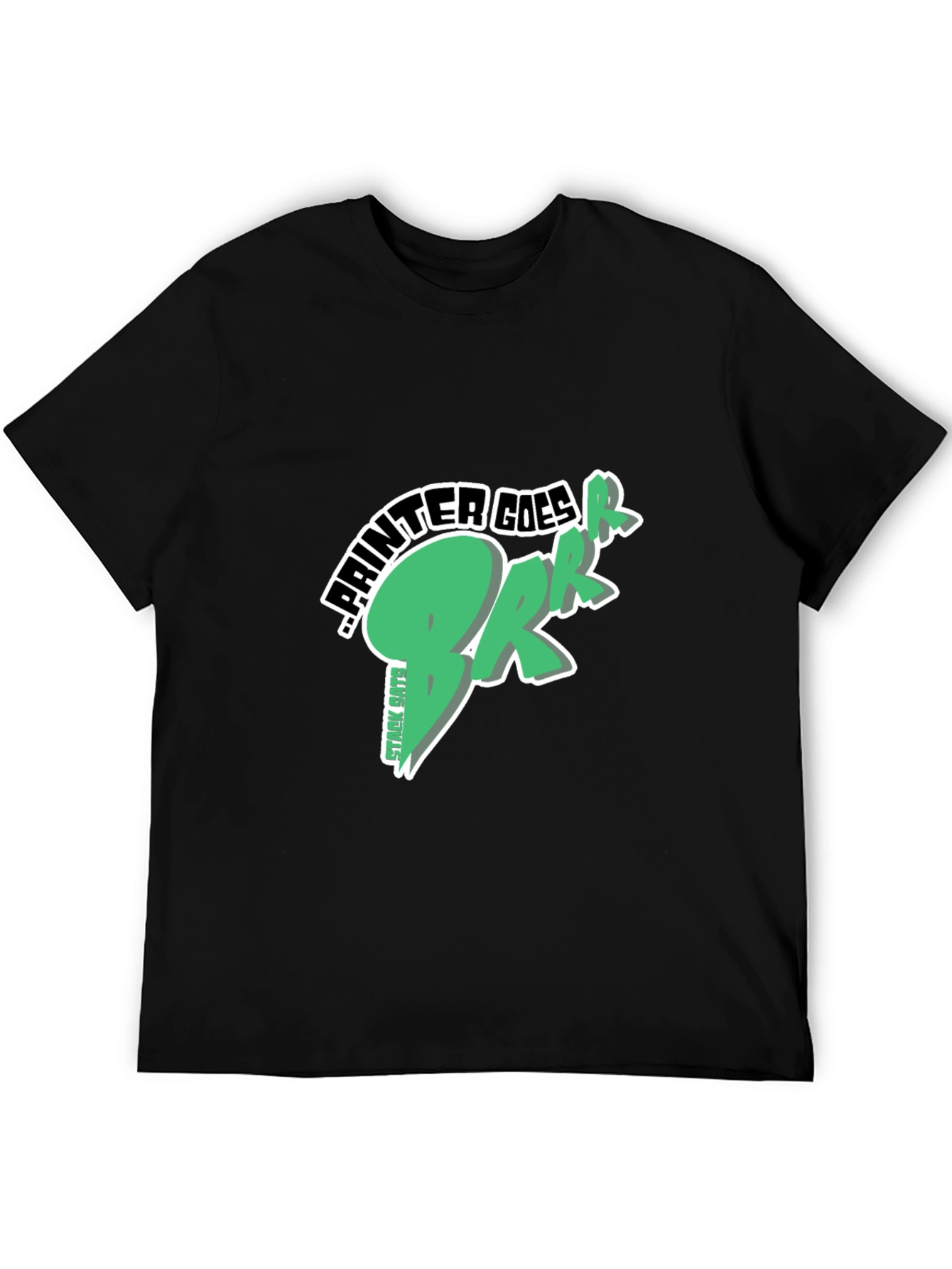 Painter Goes Brrr Black T-Shirt