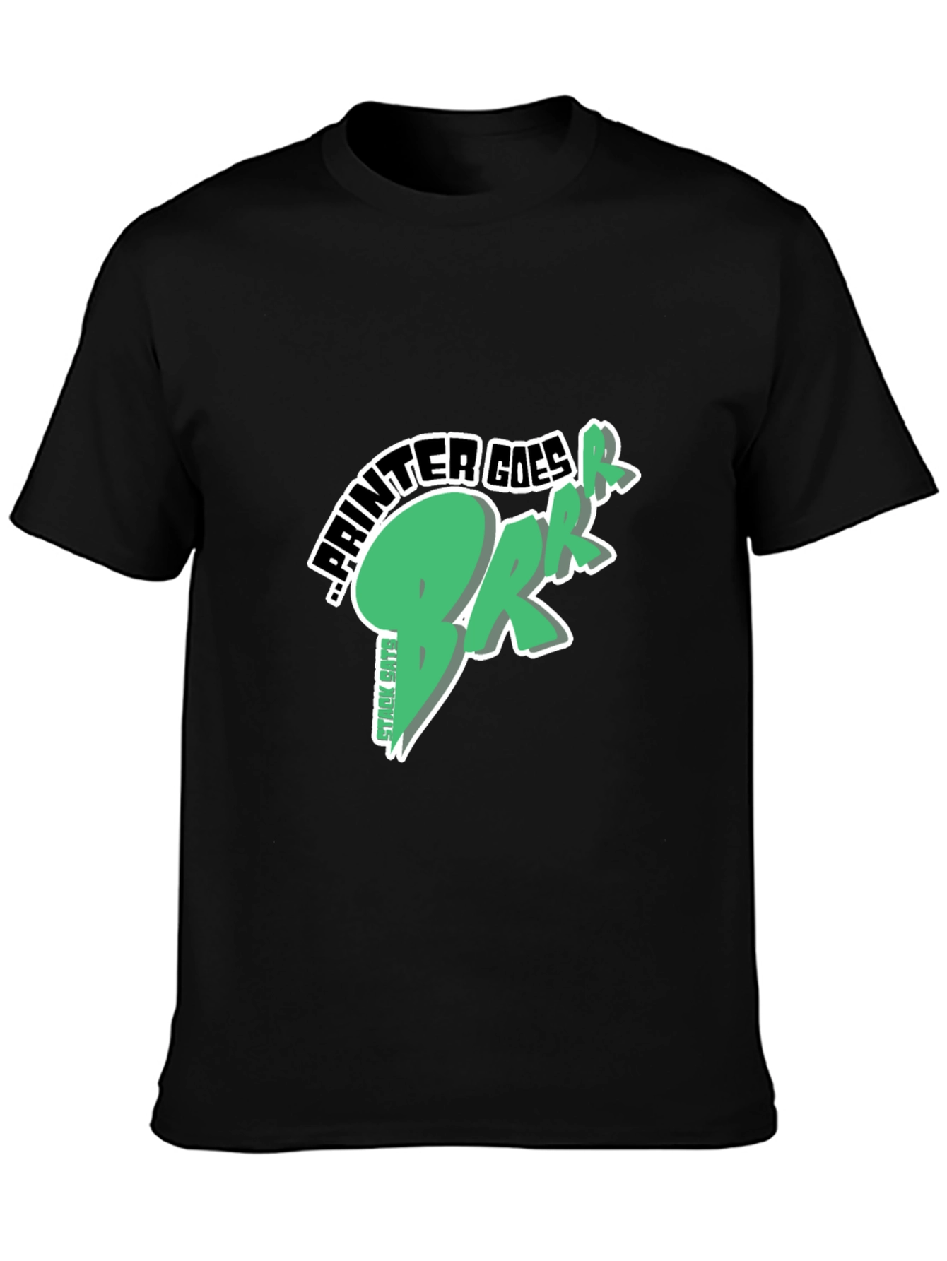 Painter Goes Brrr Black T-Shirt