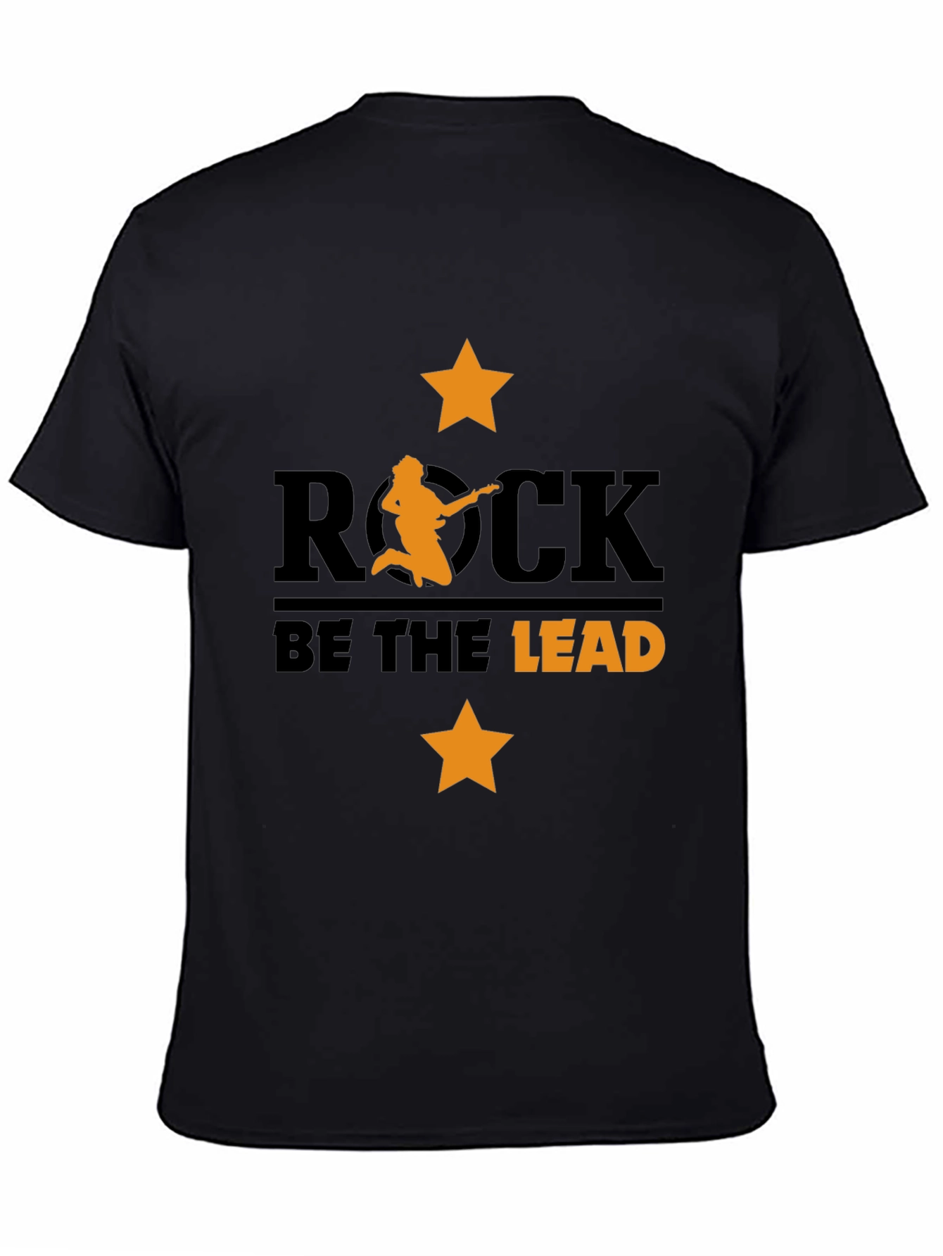Rock Be The Lead Black Graphic Tee