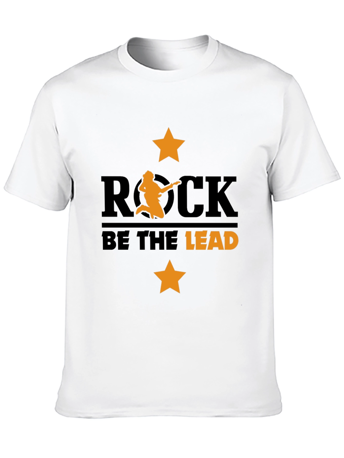 Rock Be The Lead Black Graphic Tee