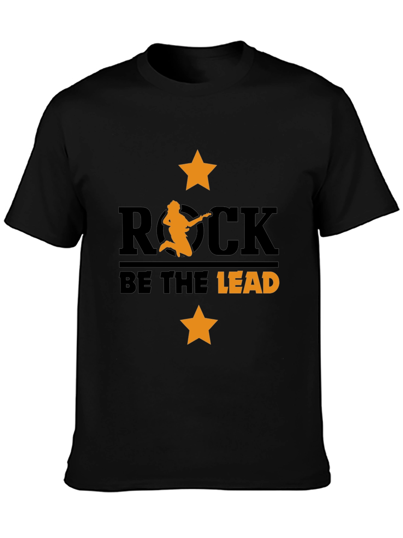 Rock Be The Lead Black Graphic Tee