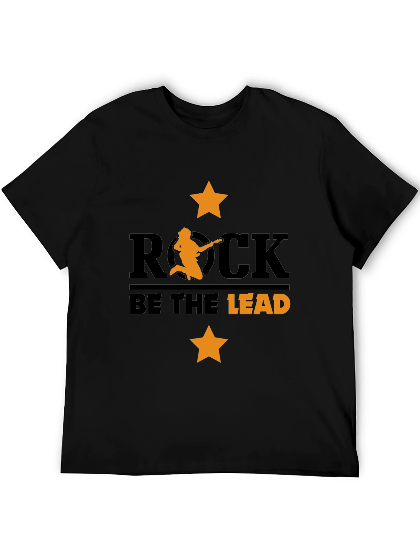 Rock Be The Lead Black Graphic Tee