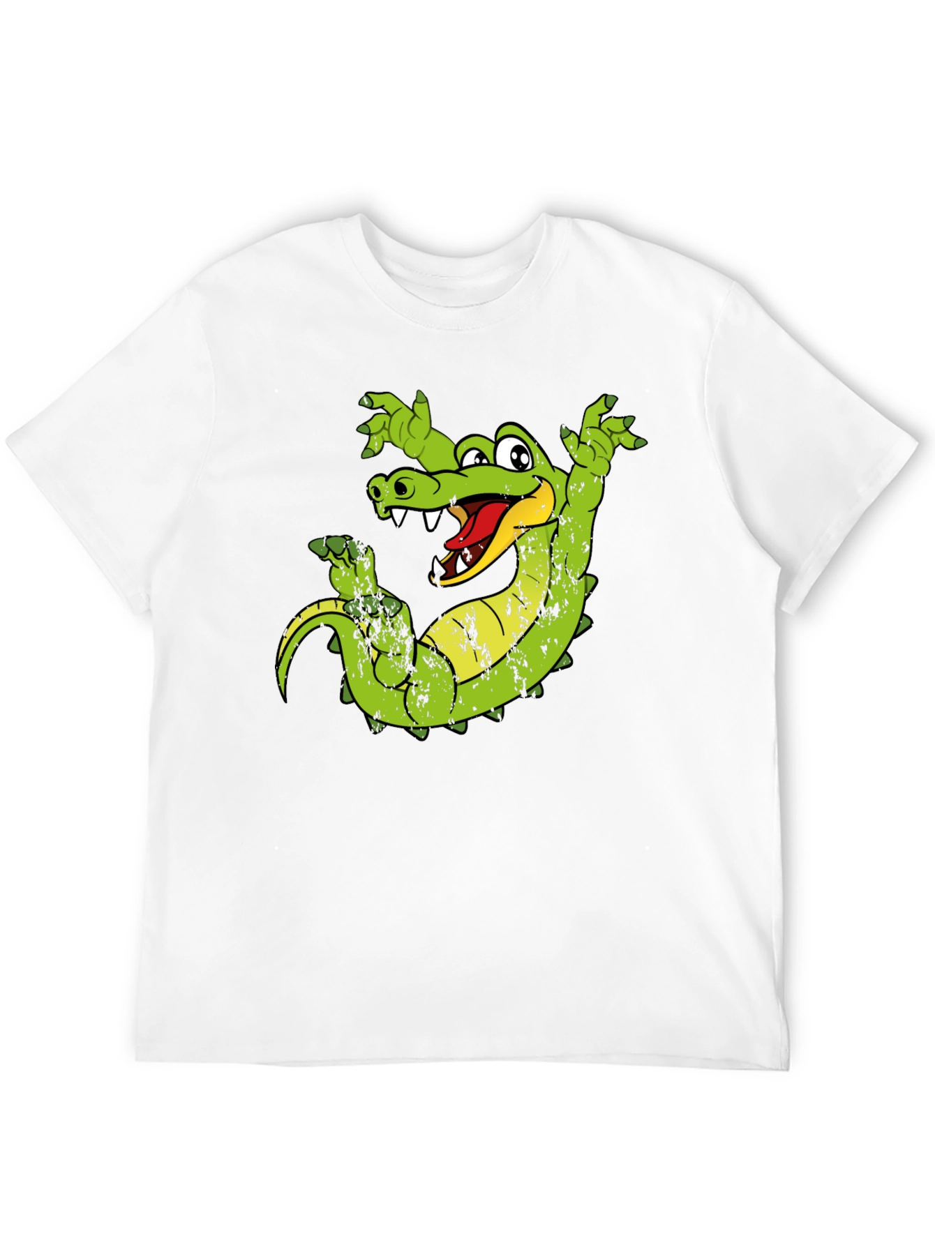 Cartoon Alligator Graphic T-Shirt