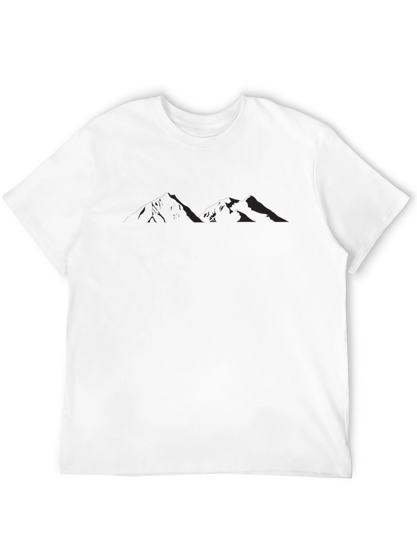 Mens Black Mountain Silhouette Graphic Tee
