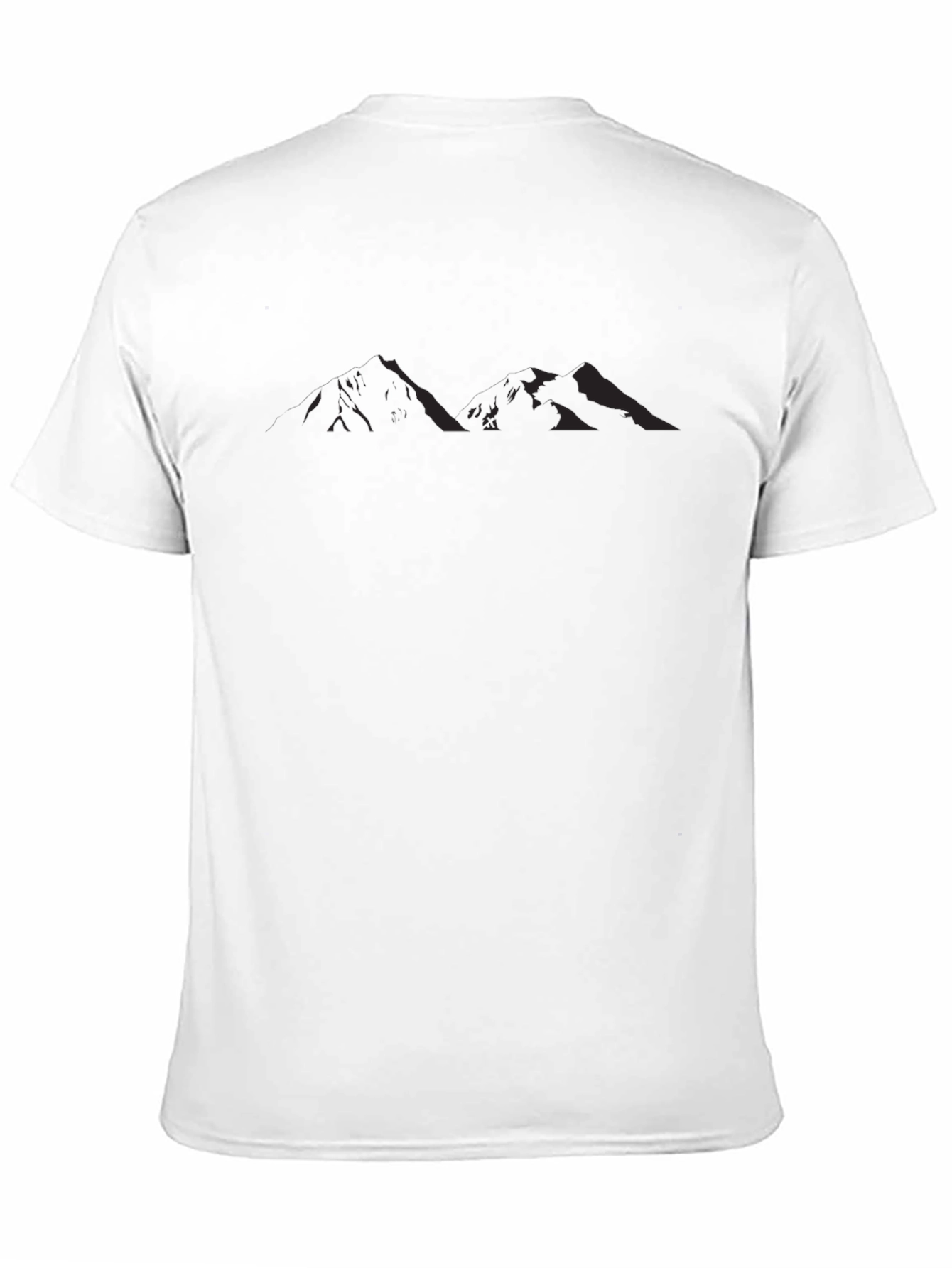 Mens Black Mountain Silhouette Graphic Tee