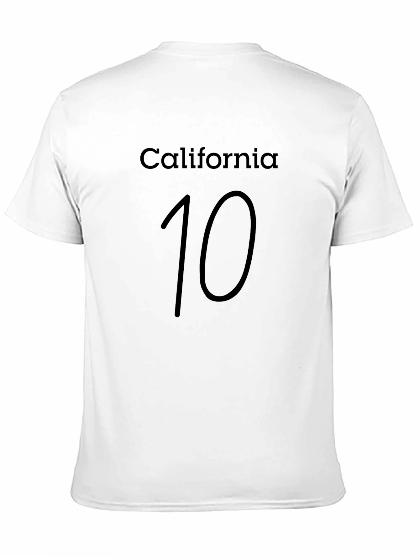 California 10 Graphic Black T-Shirt