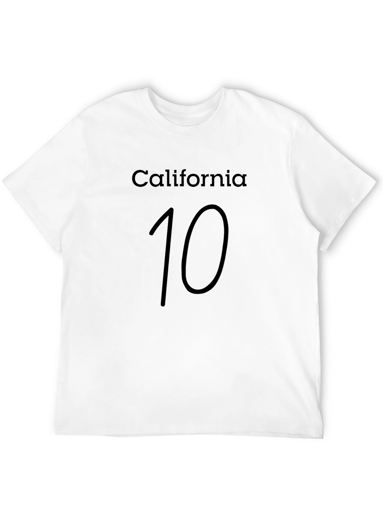 California 10 Graphic Black T-Shirt