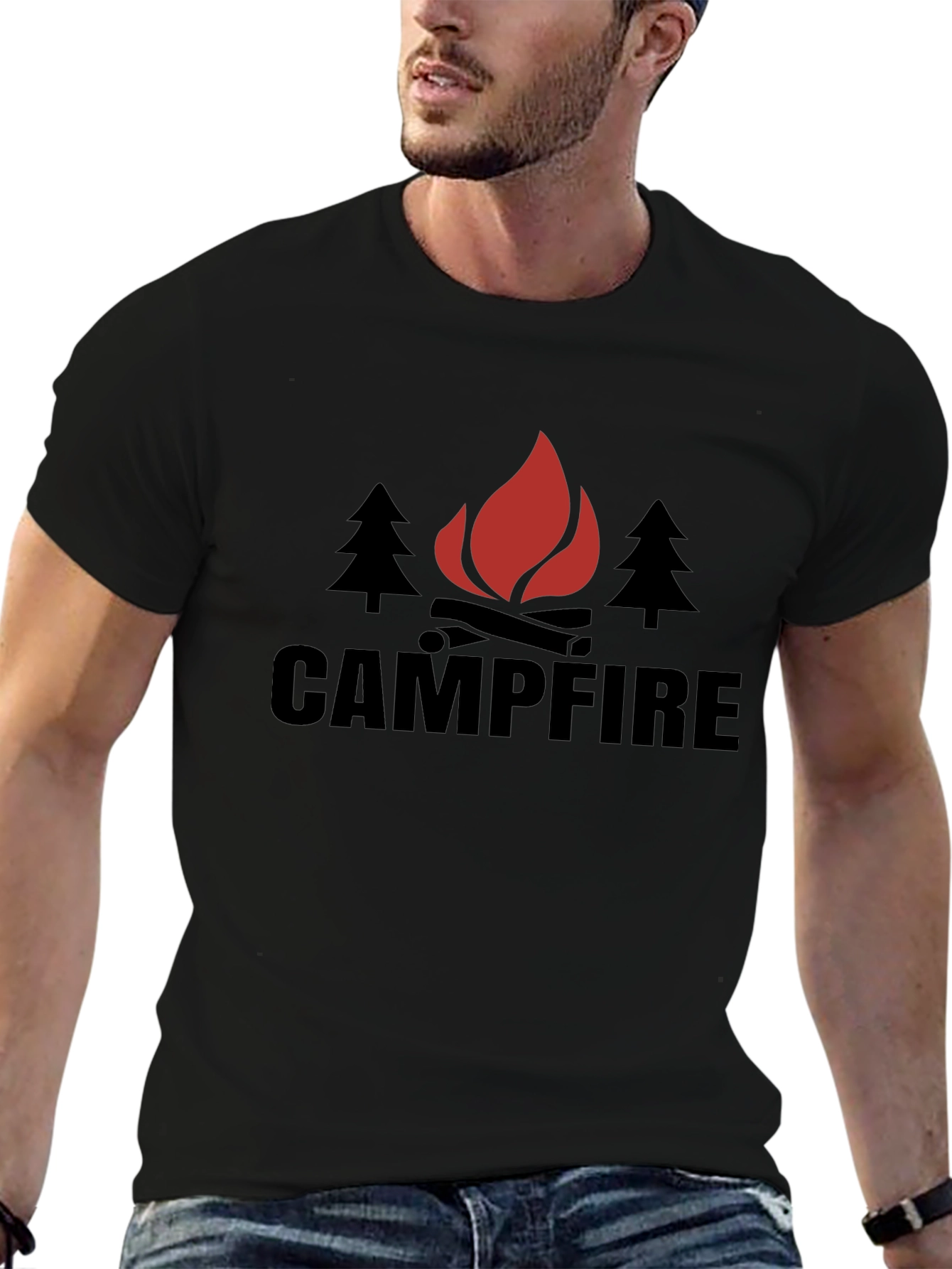 Campfire Graphic Tee - Outdoor Adventure