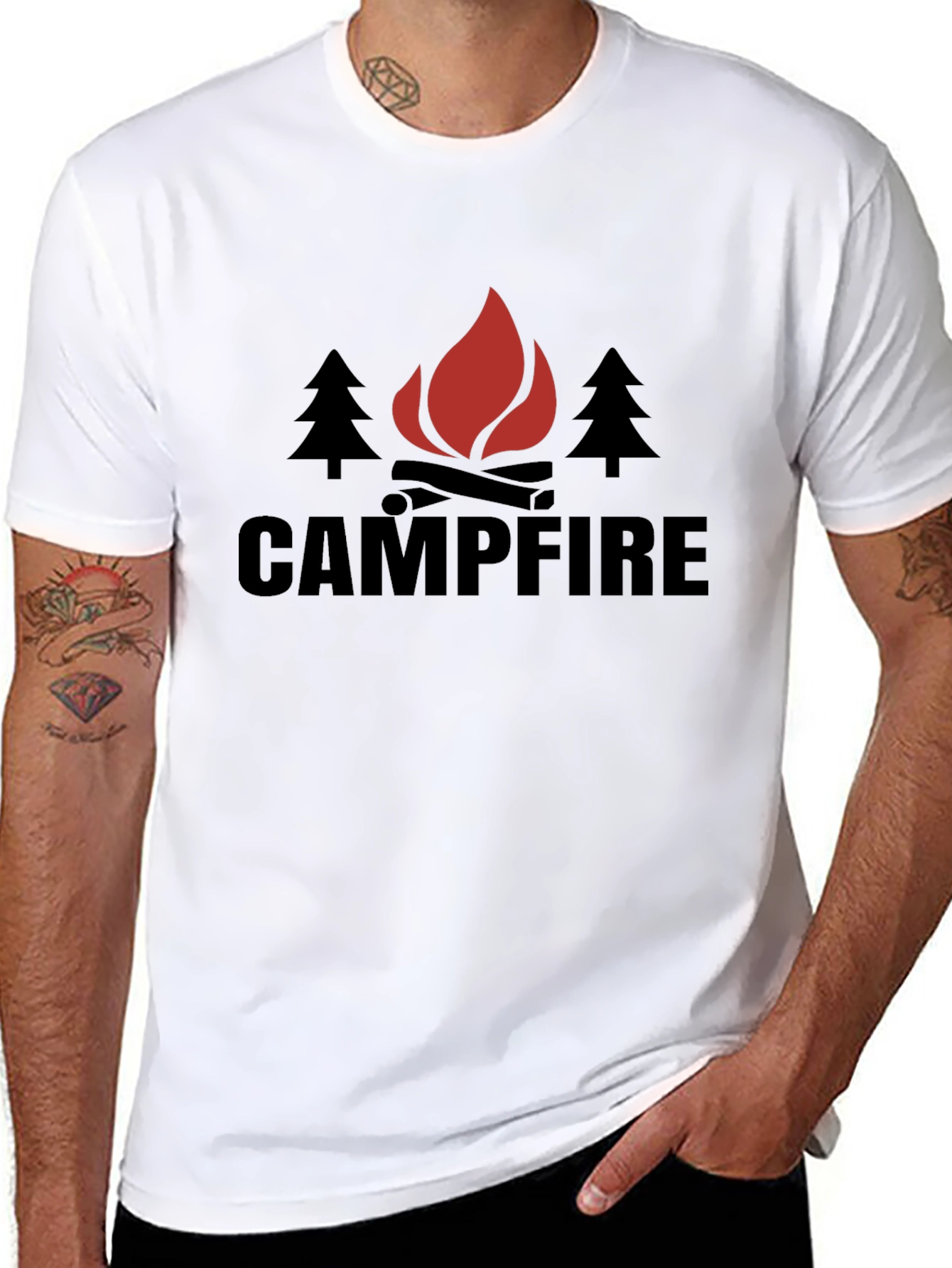 Campfire Graphic Tee - Outdoor Adventure