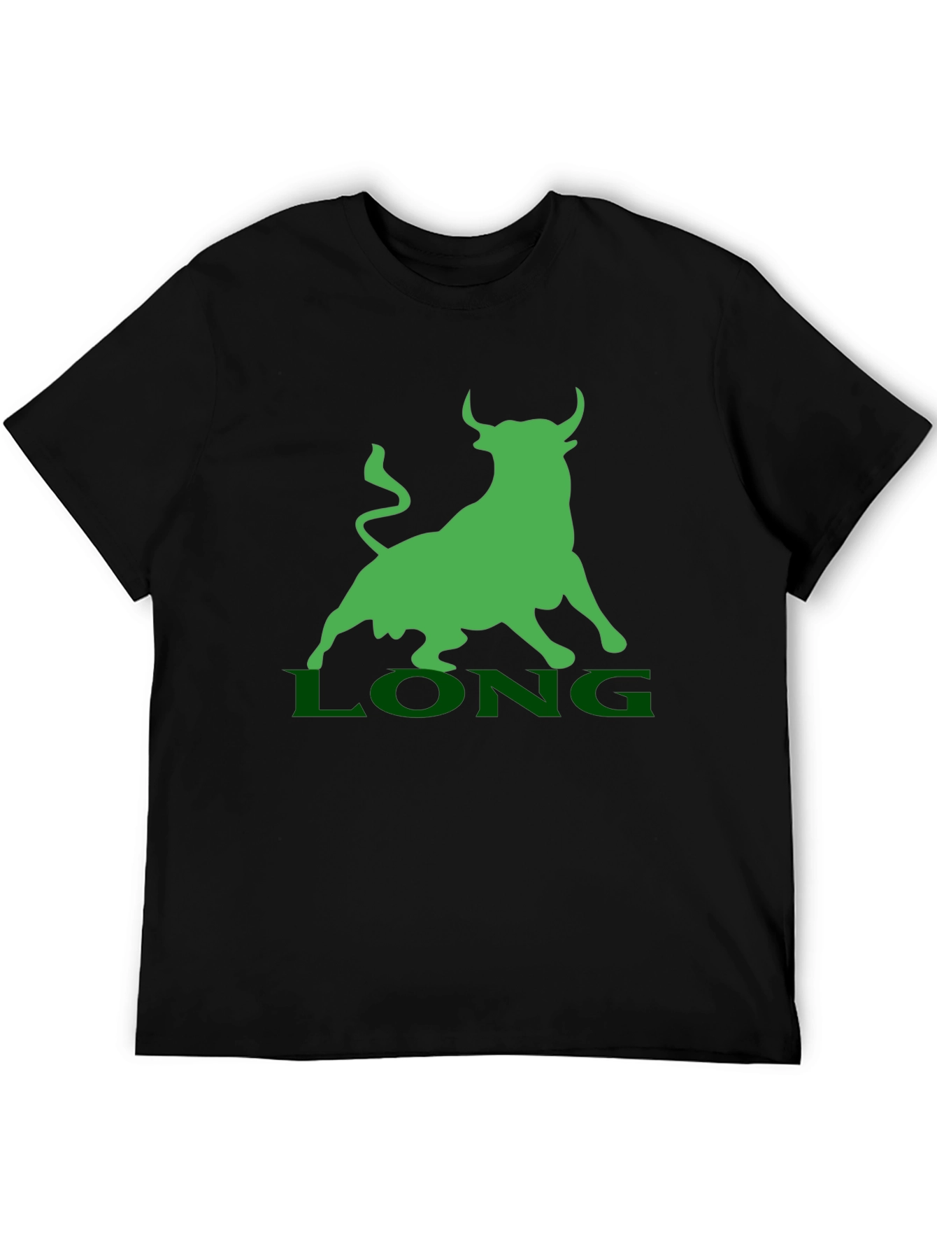 Bull Market T-Shirt - Green LONG Design