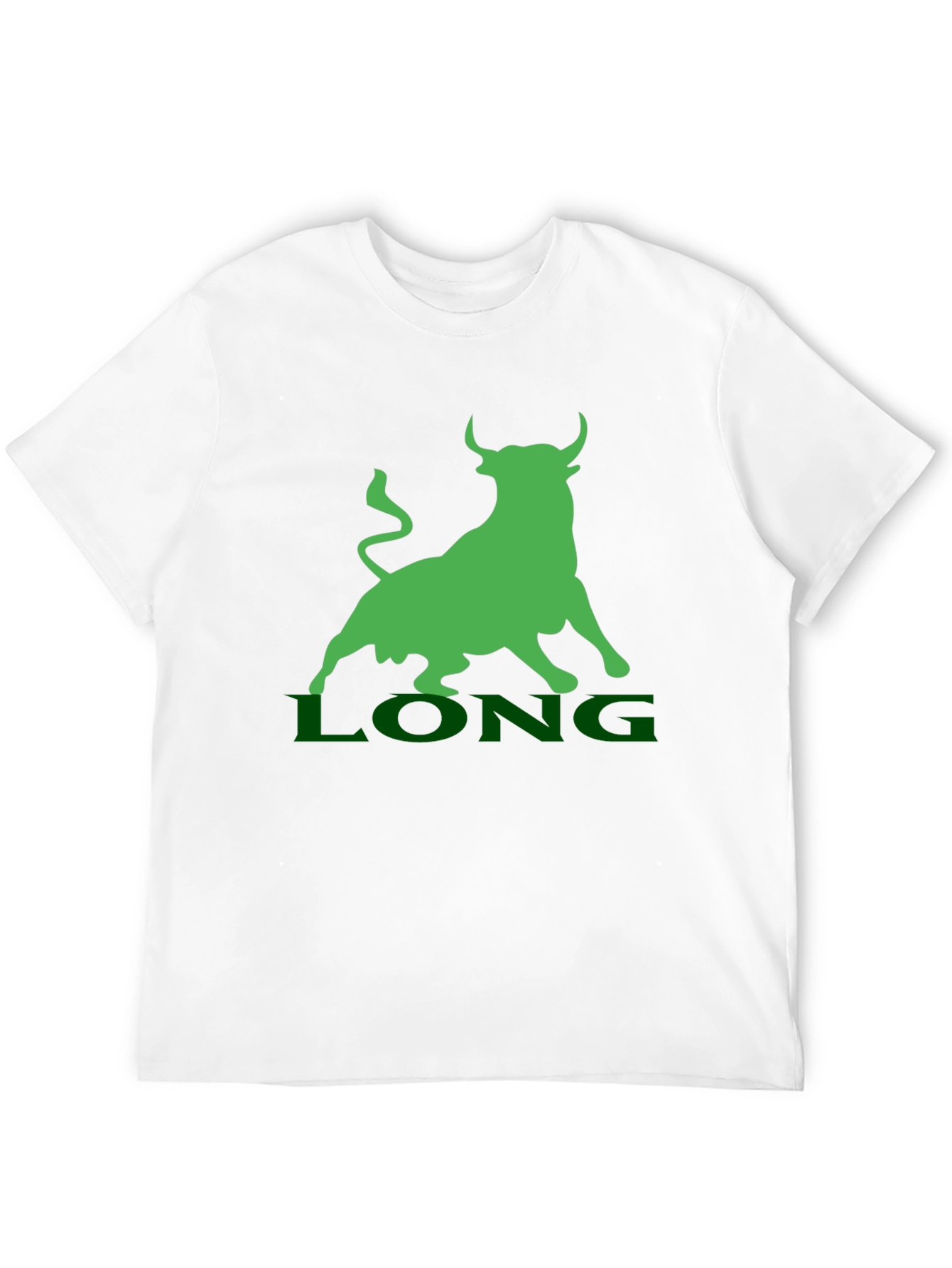 Bull Market T-Shirt - Green LONG Design