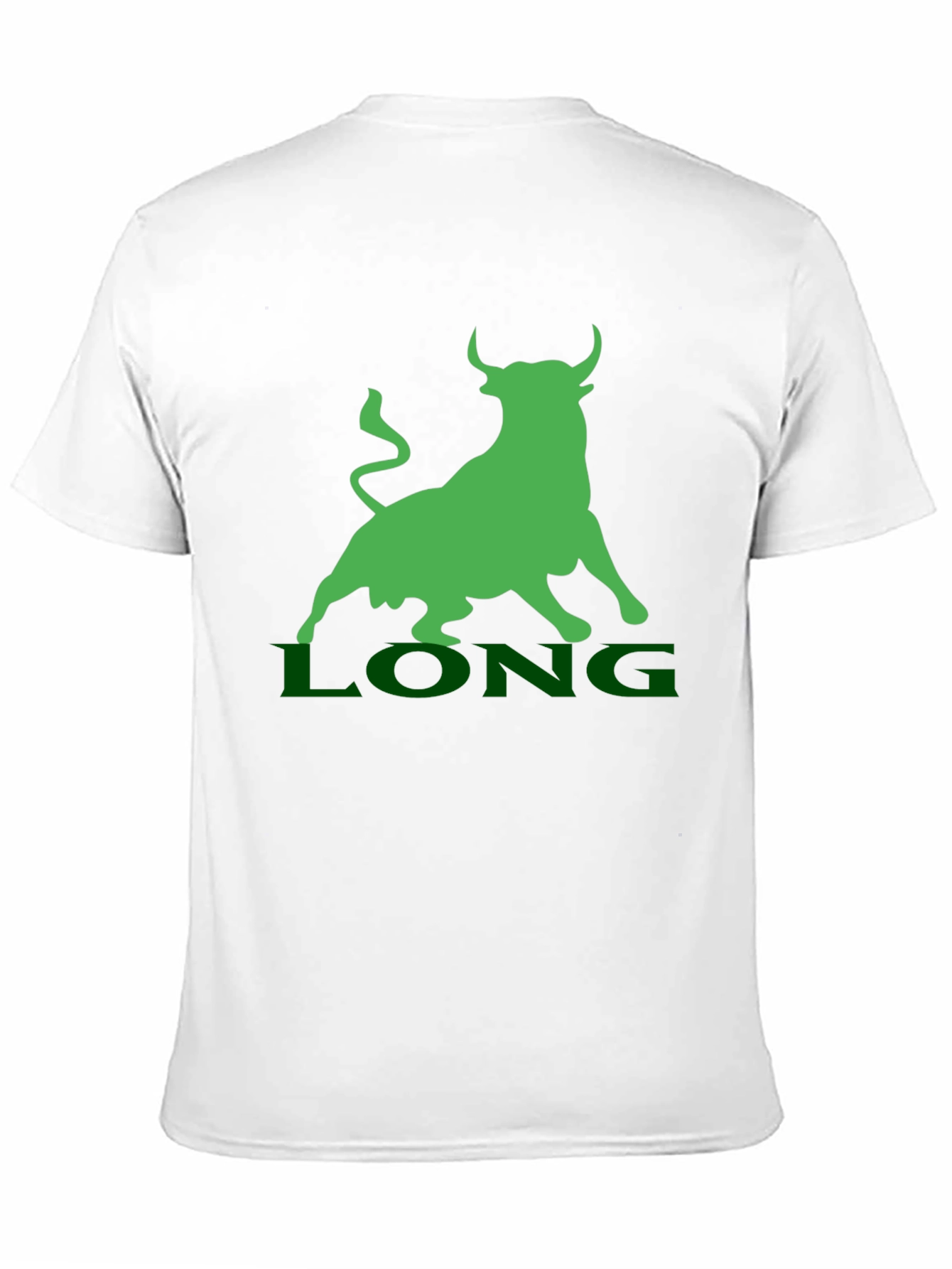 Bull Market T-Shirt - Green LONG Design