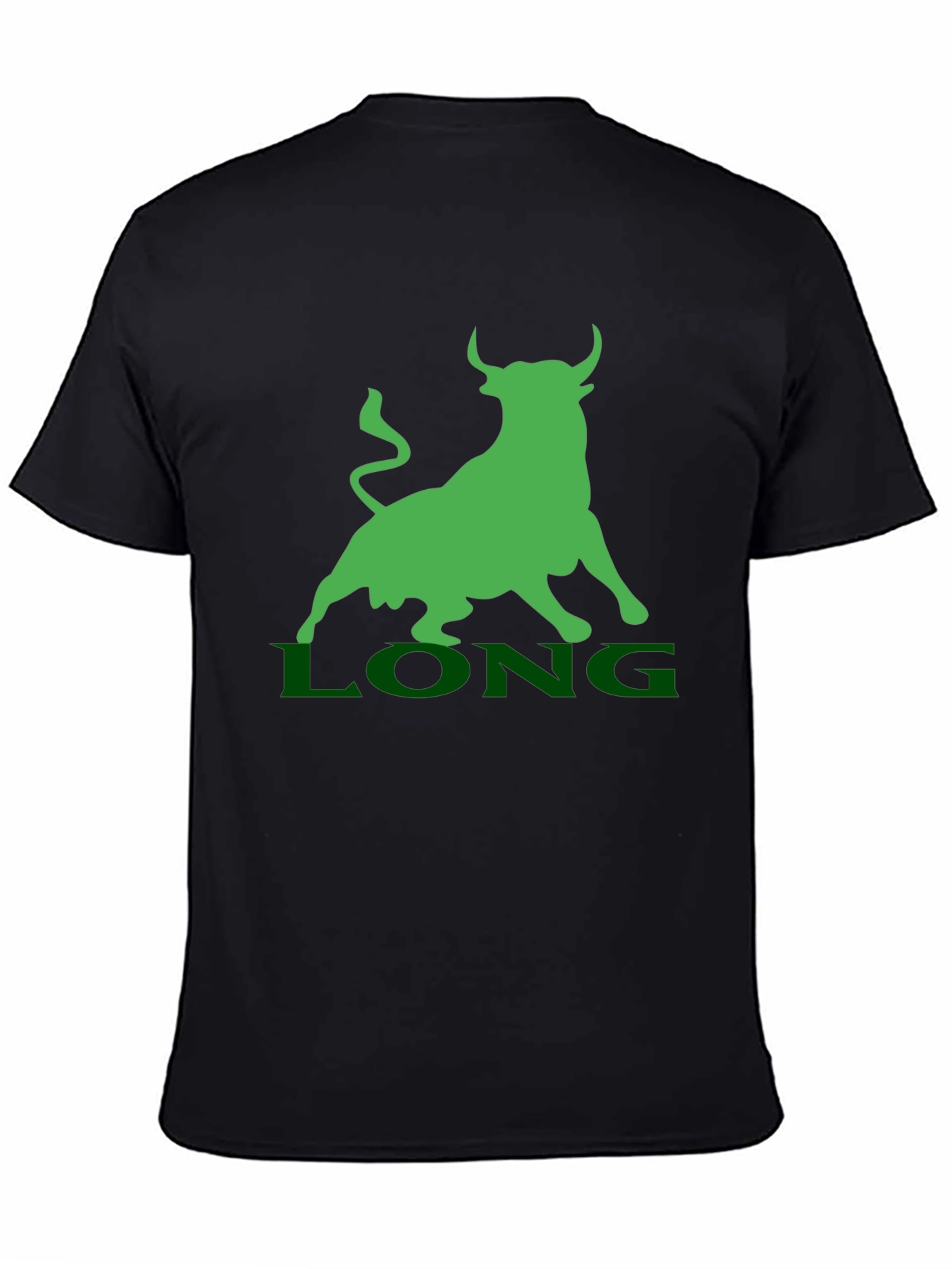 Bull Market T-Shirt - Green LONG Design