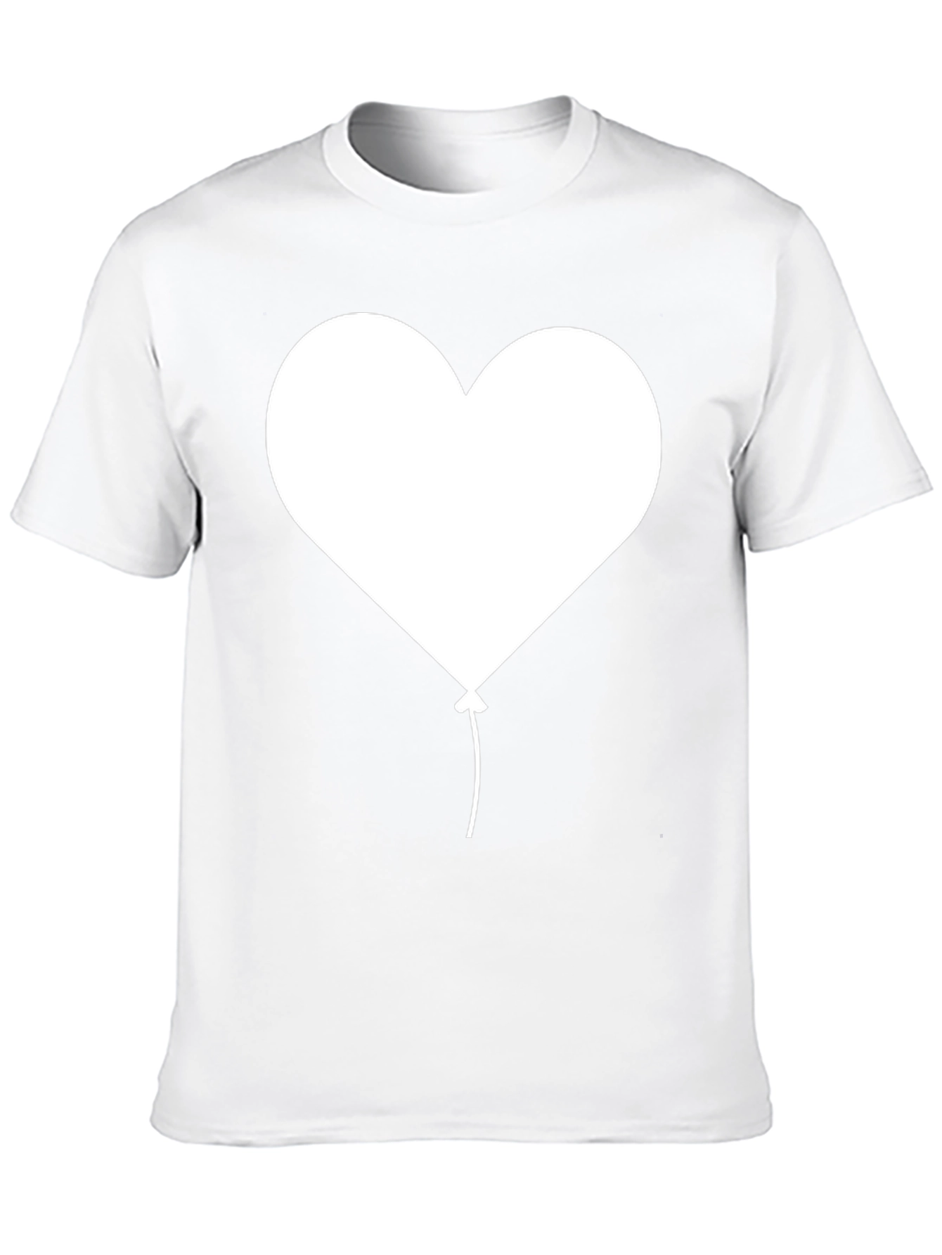 Heart Balloon Graphic Tee - Classic Black T-Shirt