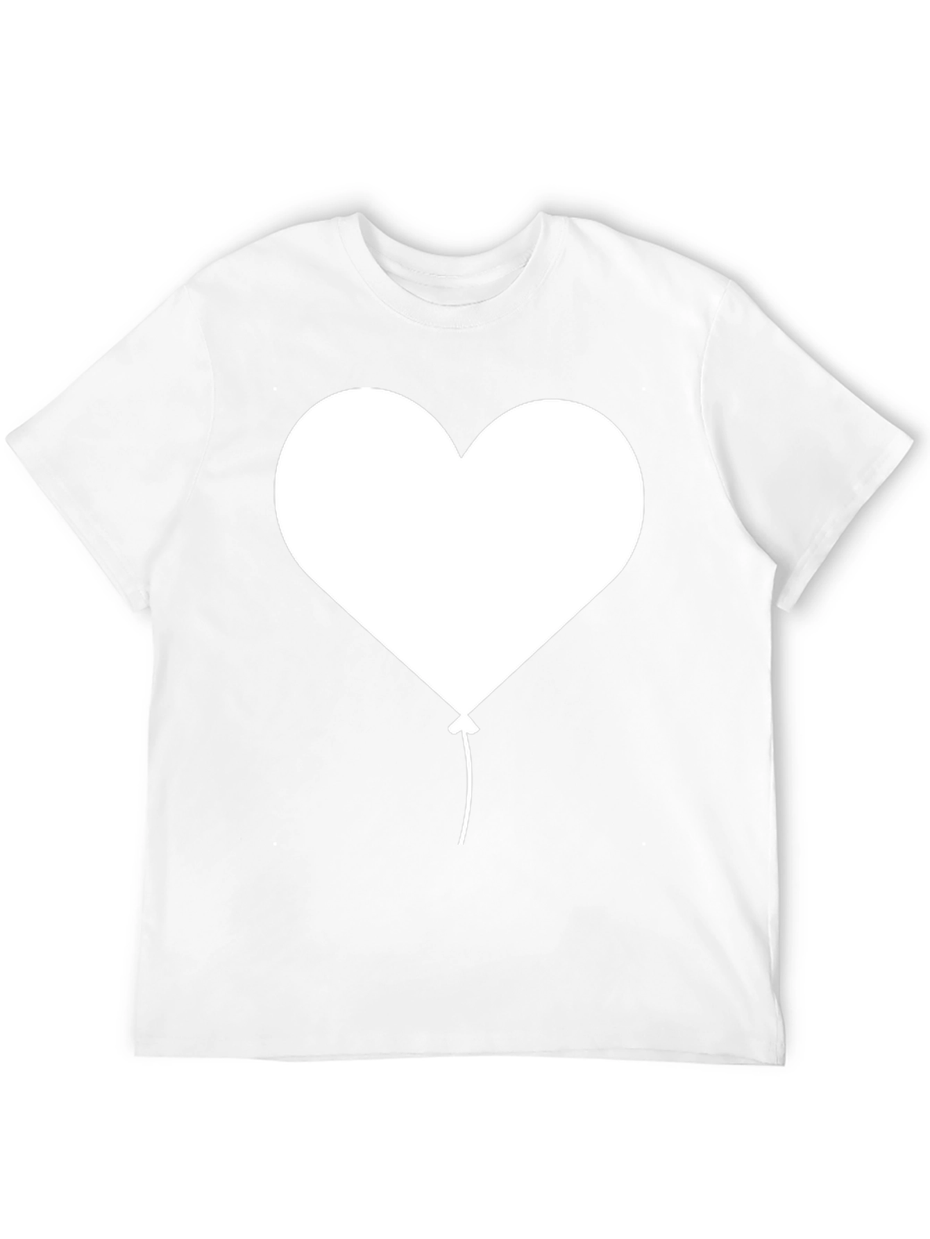 Heart Balloon Graphic Tee - Classic Black T-Shirt