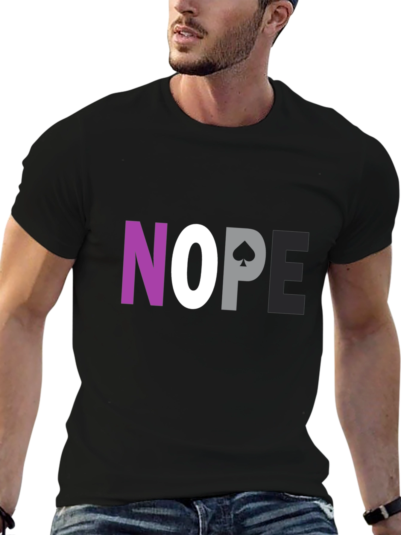 Asexual Pride NOPE Graphic Tee