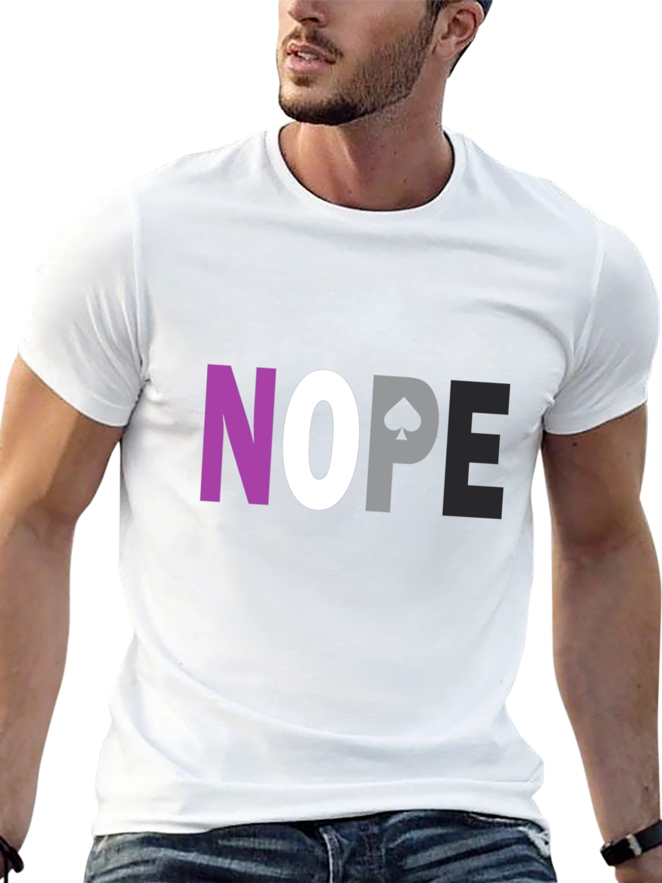Asexual Pride NOPE Graphic Tee