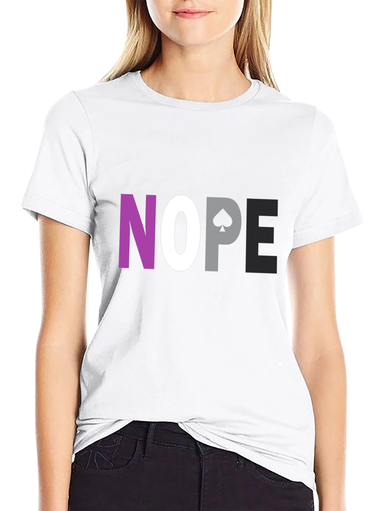Asexual Pride NOPE Graphic Tee