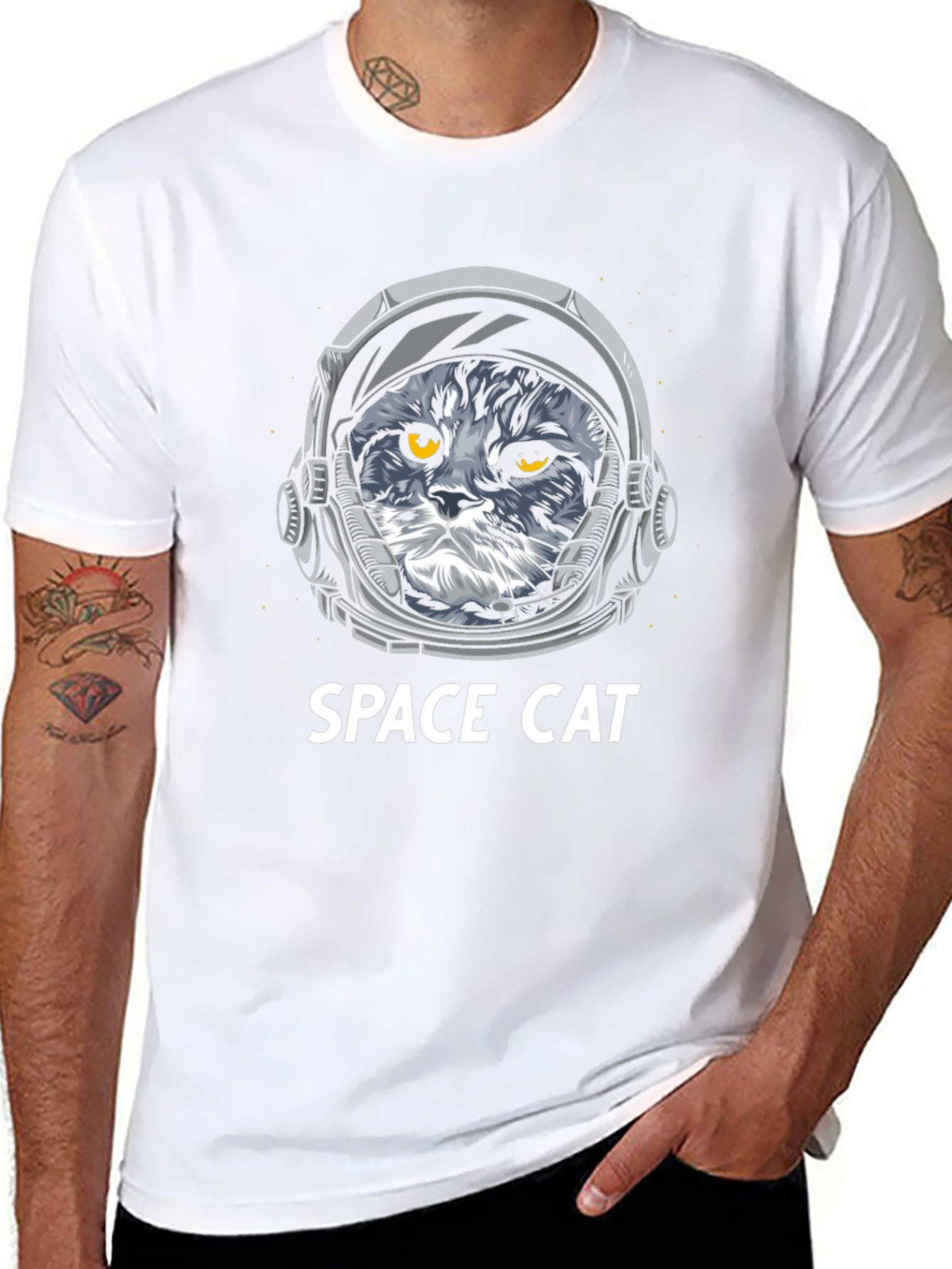 Space Cat T-Shirt - Astronaut Kitten Tee