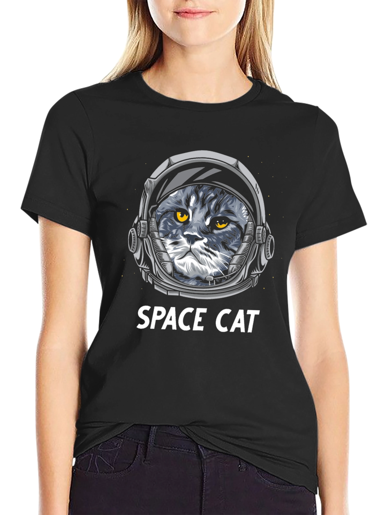 Space Cat T-Shirt - Astronaut Kitten Tee