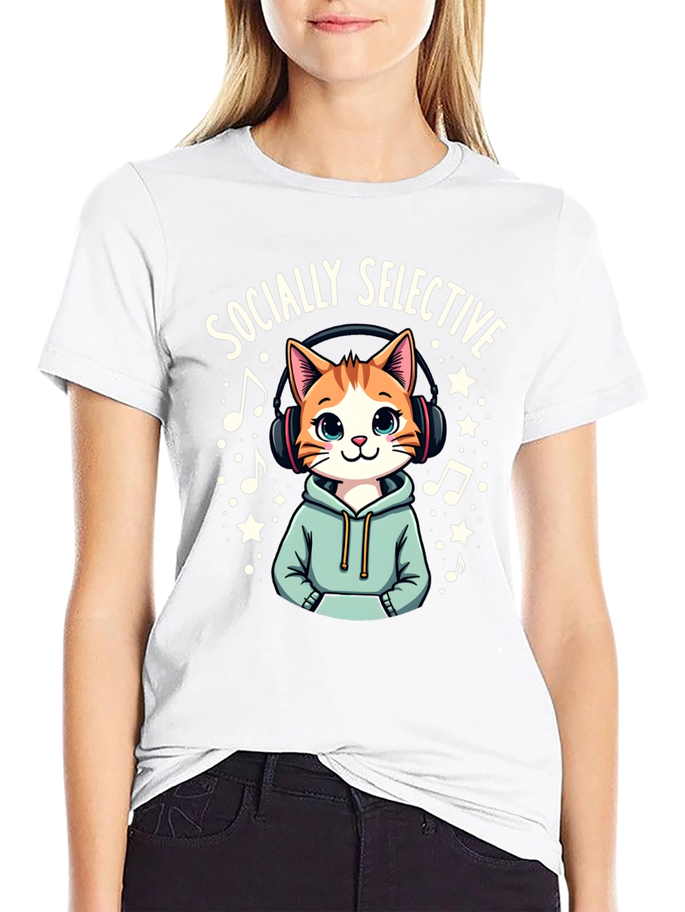 Socially Selective Cat T-Shirt