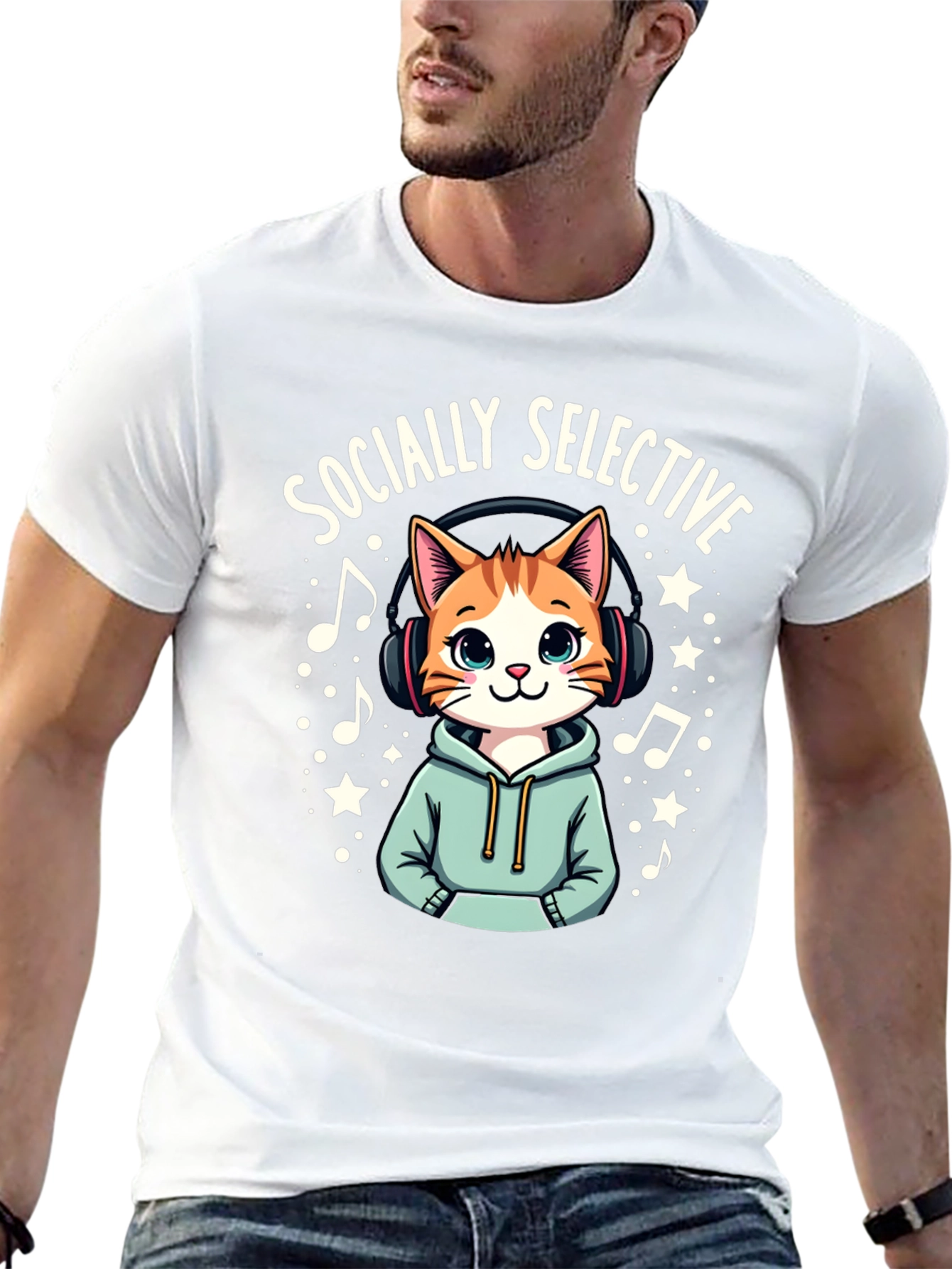 Socially Selective Cat T-Shirt