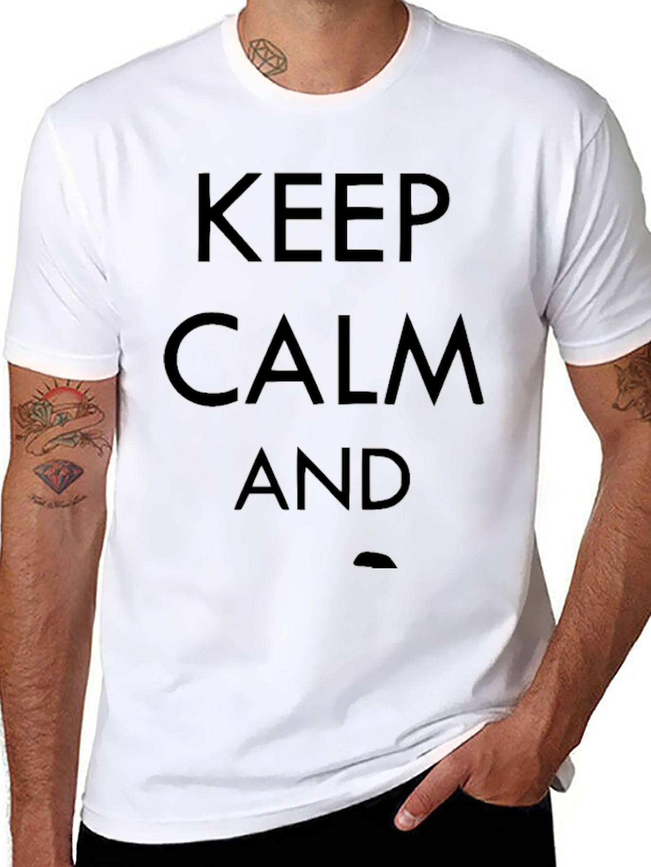 Keep Calm T-Shirt - Stylish Graphic Tee