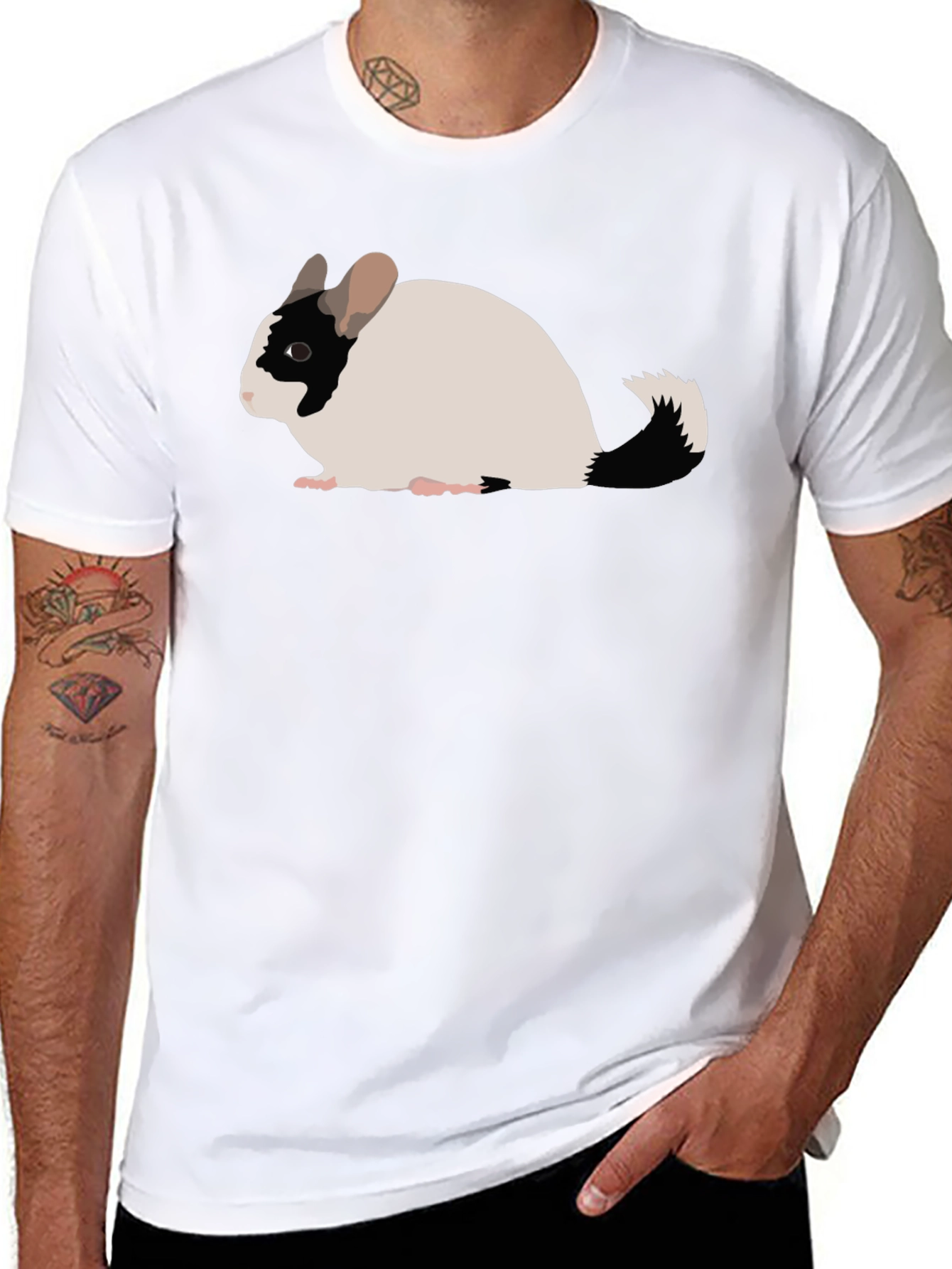 Chinchilla Graphic Tee - Cute Rodent Shirt