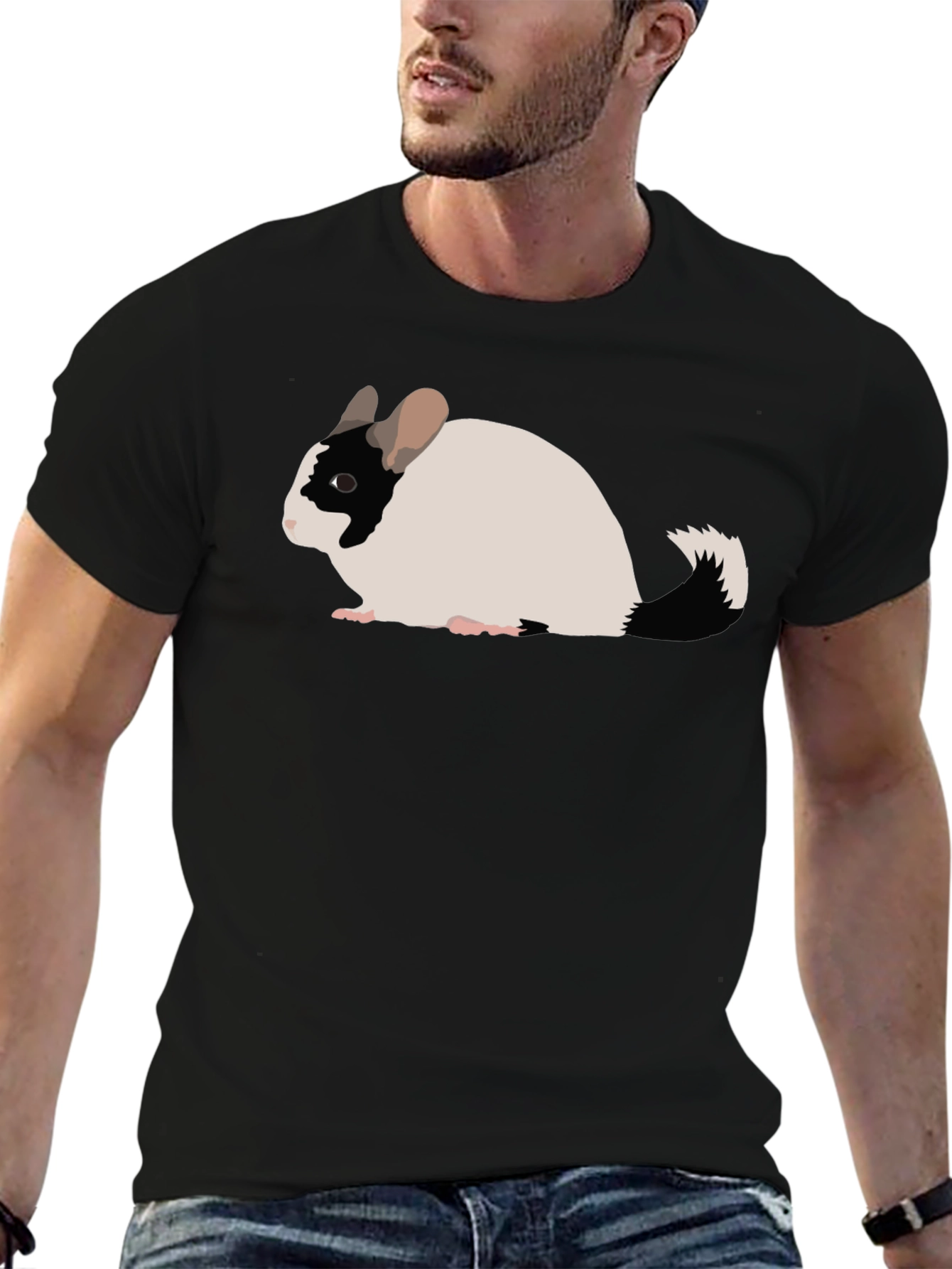 Chinchilla Graphic Tee - Cute Rodent Shirt