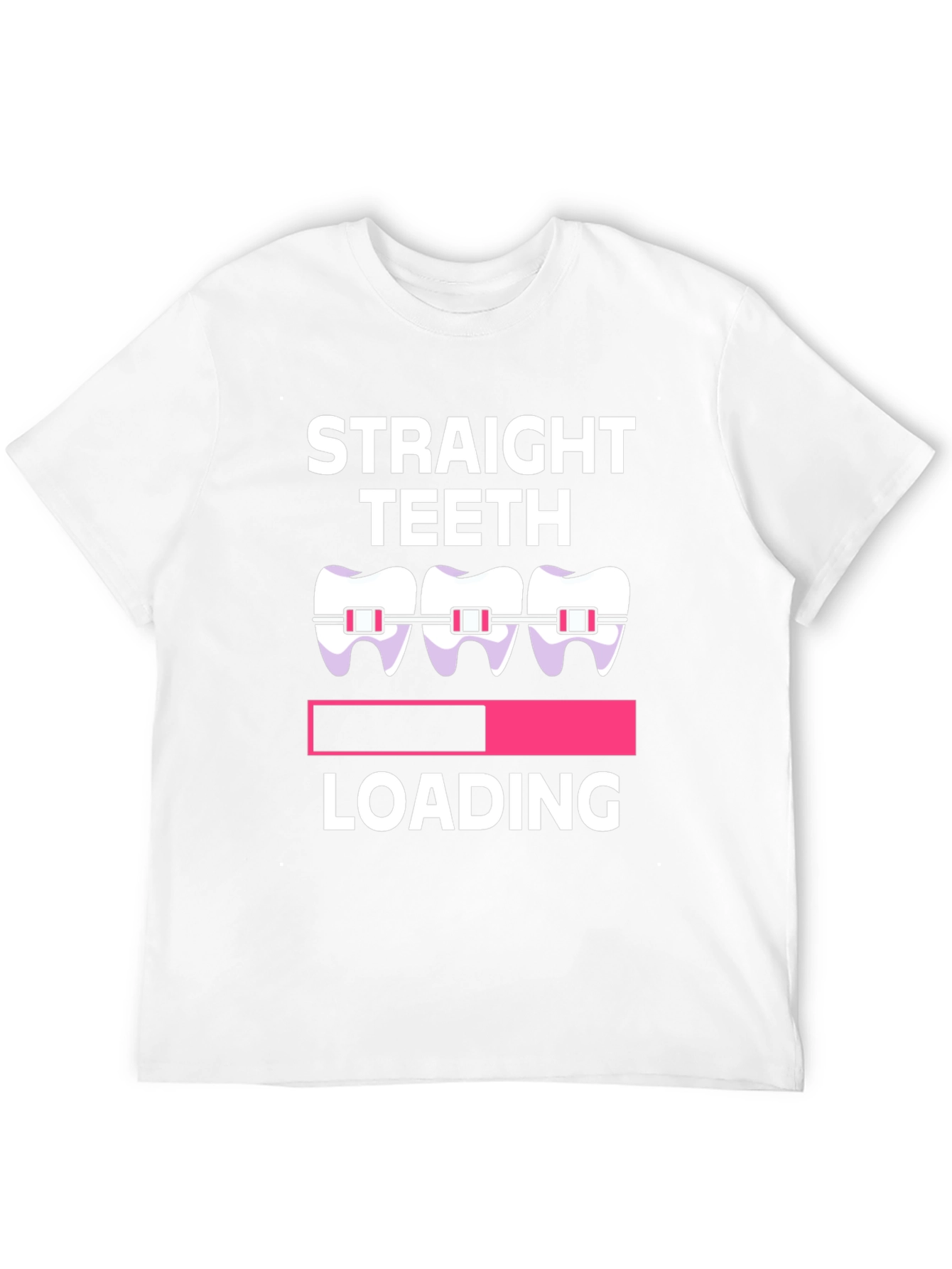 Straight Teeth Loading Graphic Tee - Black
