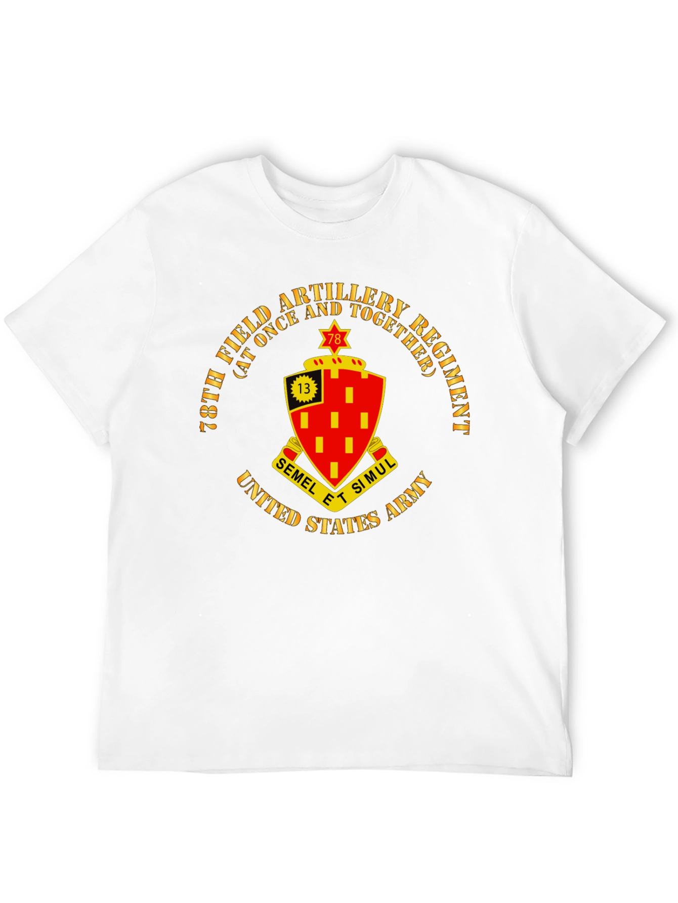 78th Field Artillery Regiment Black T-Shirt