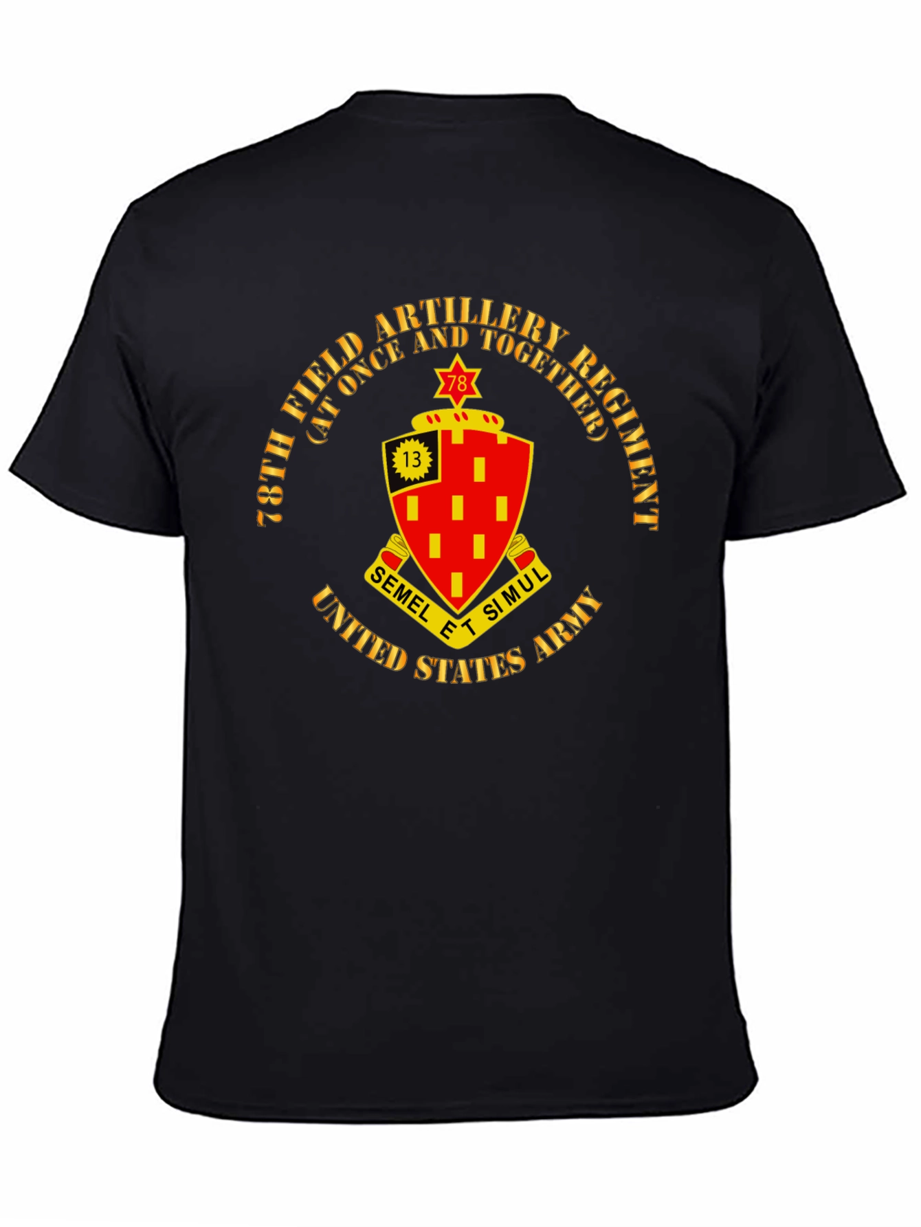 78th Field Artillery Regiment Black T-Shirt
