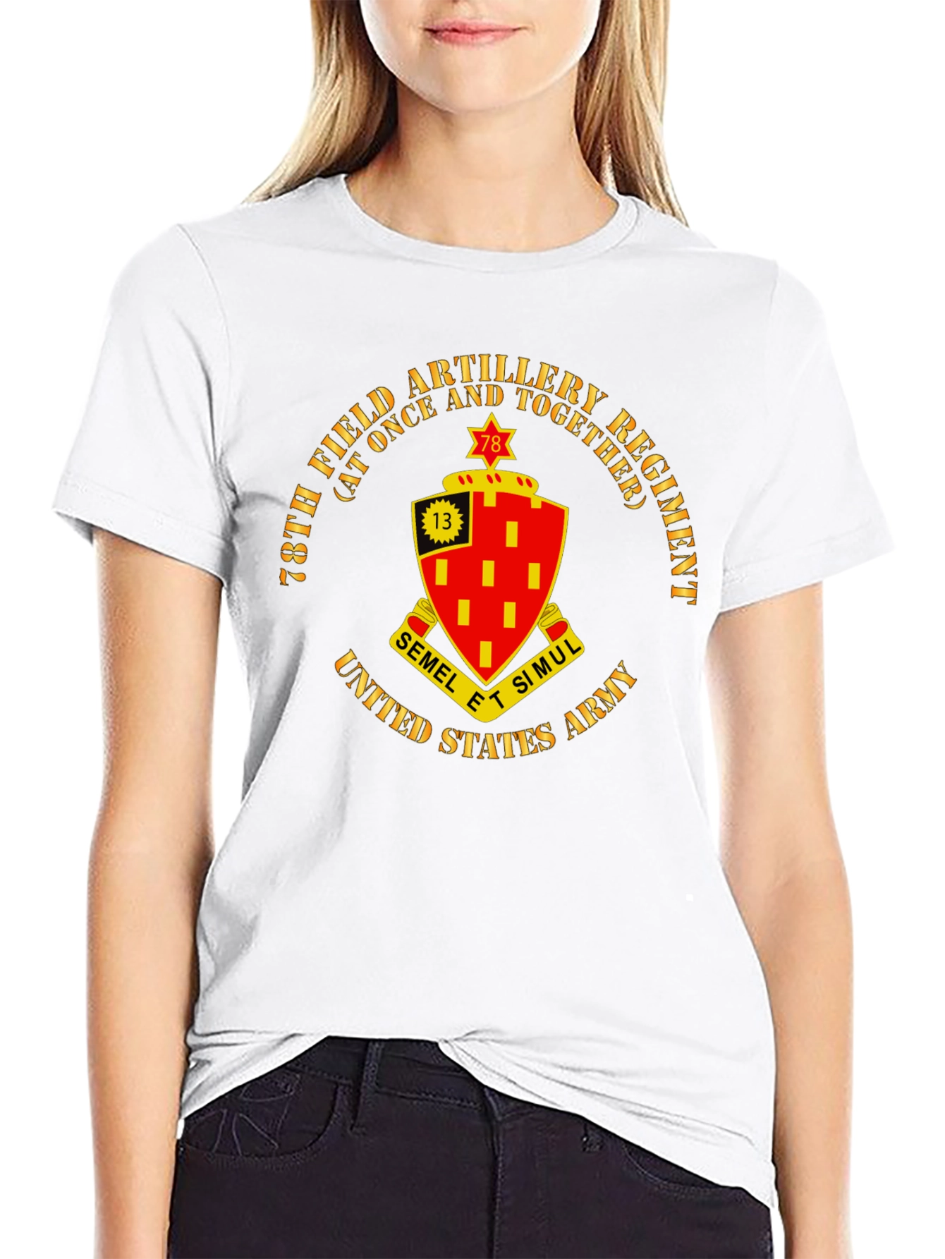 78th Field Artillery Regiment Black T-Shirt