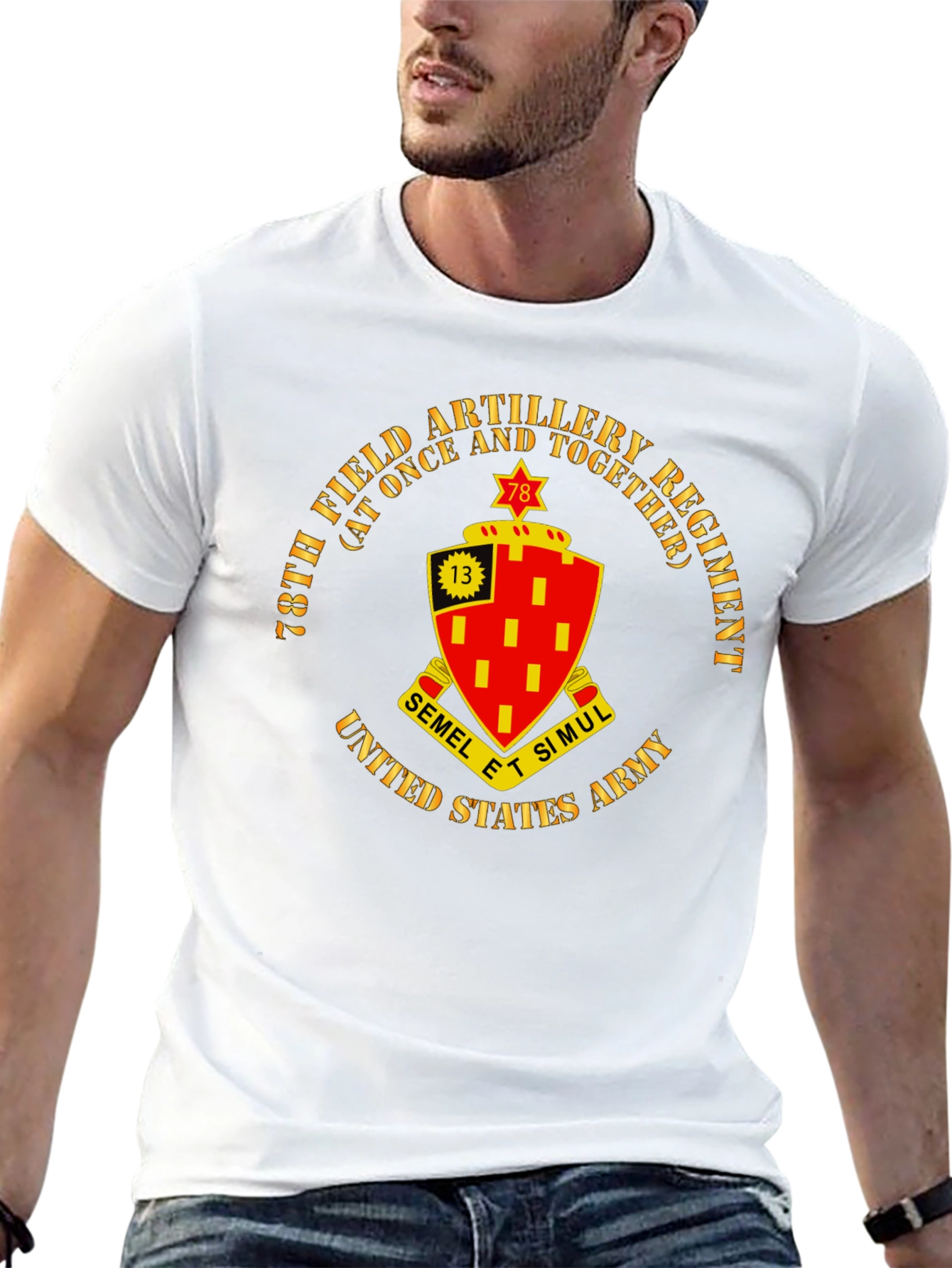 78th Field Artillery Regiment Black T-Shirt