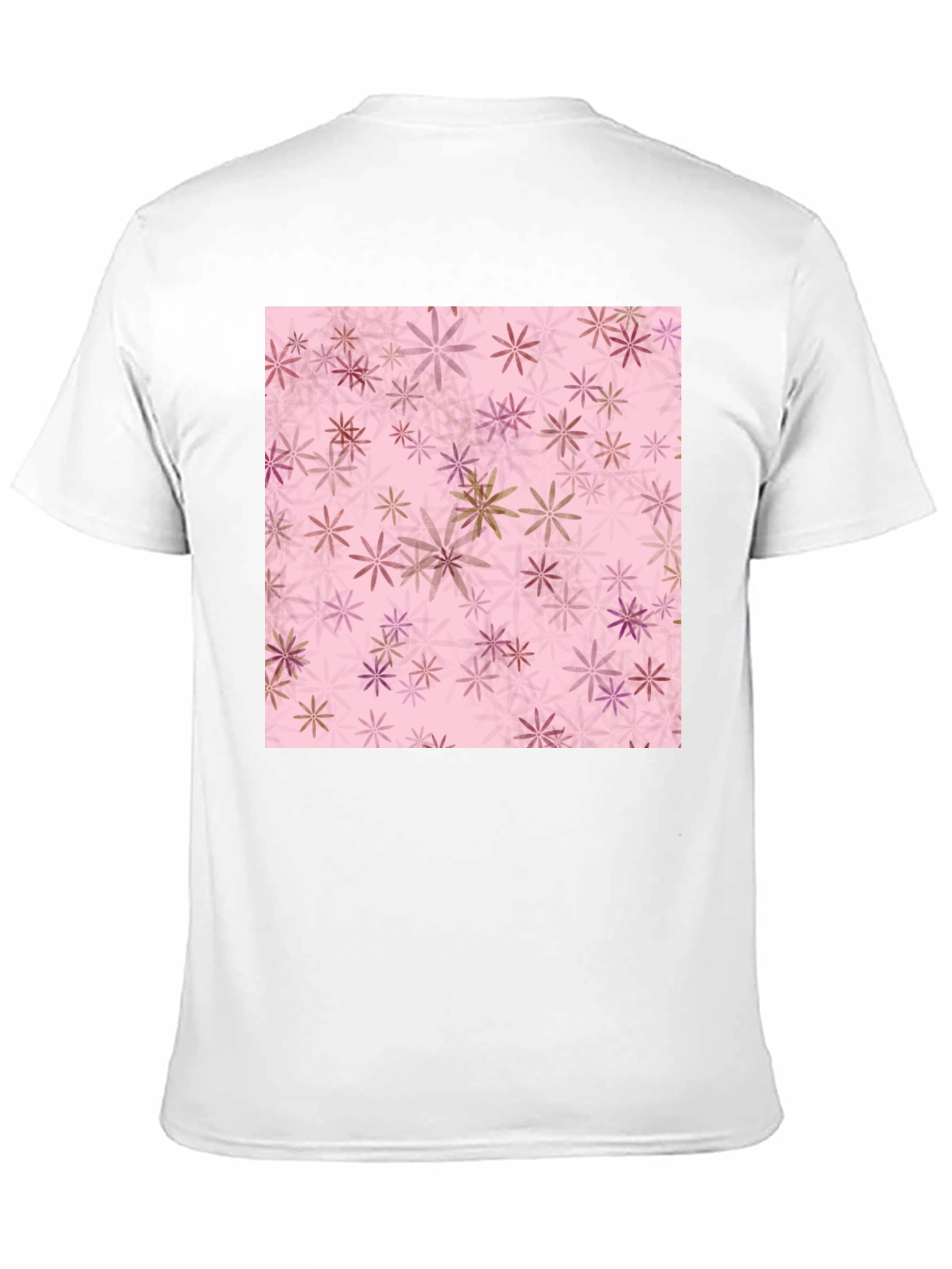 Floral Pattern Tee - Black