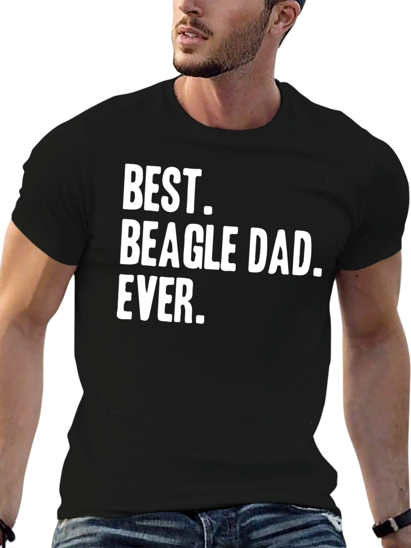 Best Beagle Dad Ever - Graphic T-Shirt