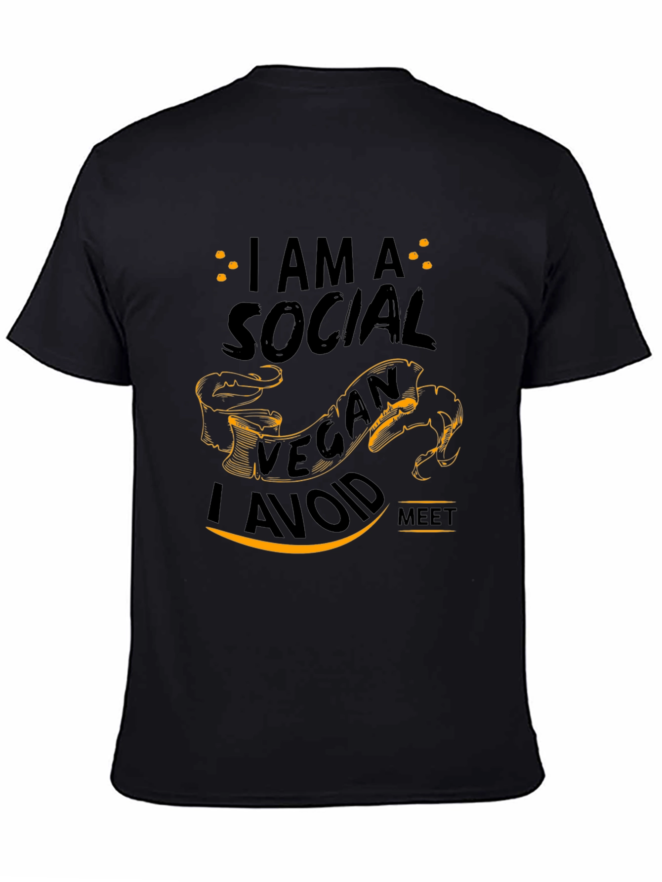 I am A Social Vegan I Avoid Meet T-Shirt