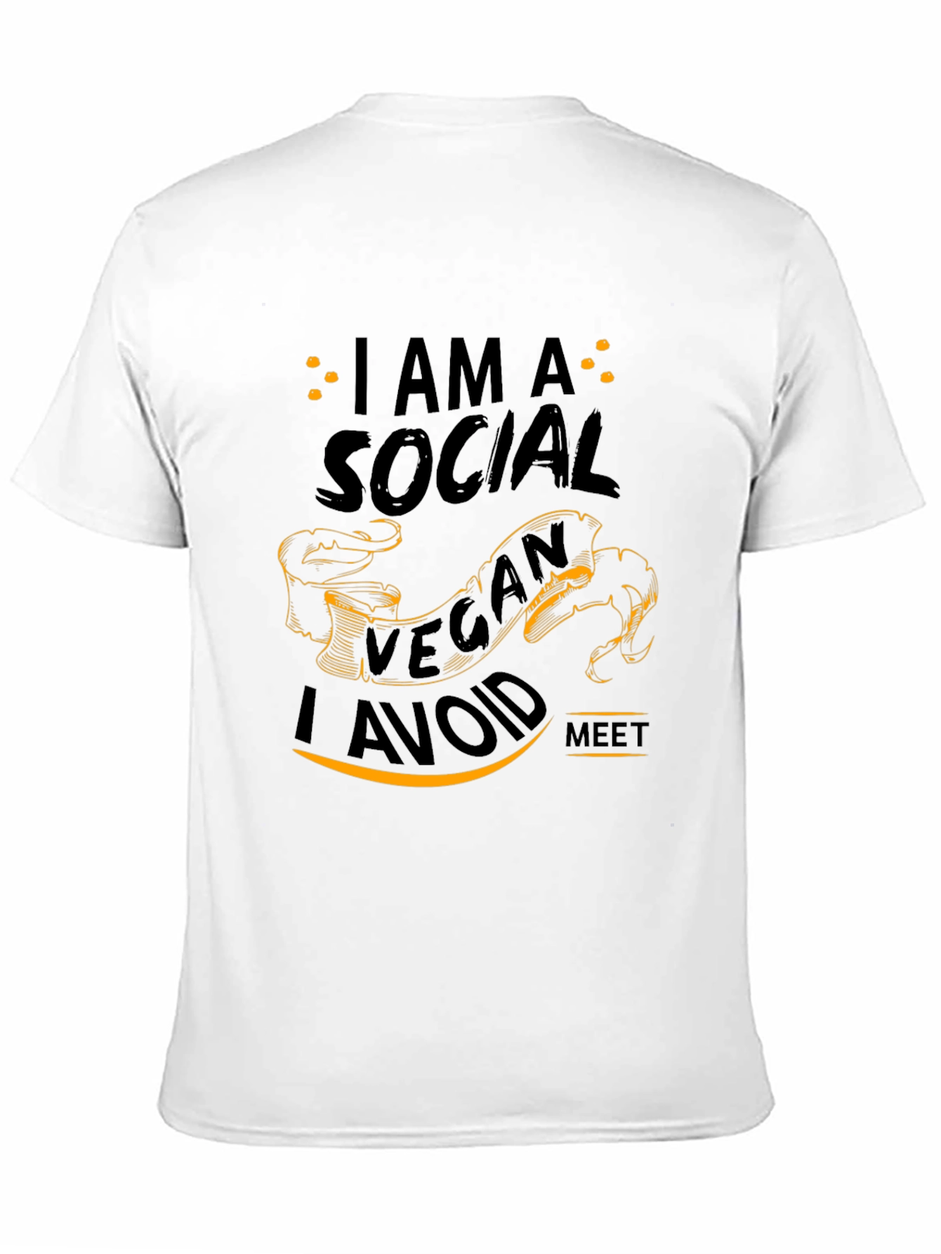 I am A Social Vegan I Avoid Meet T-Shirt