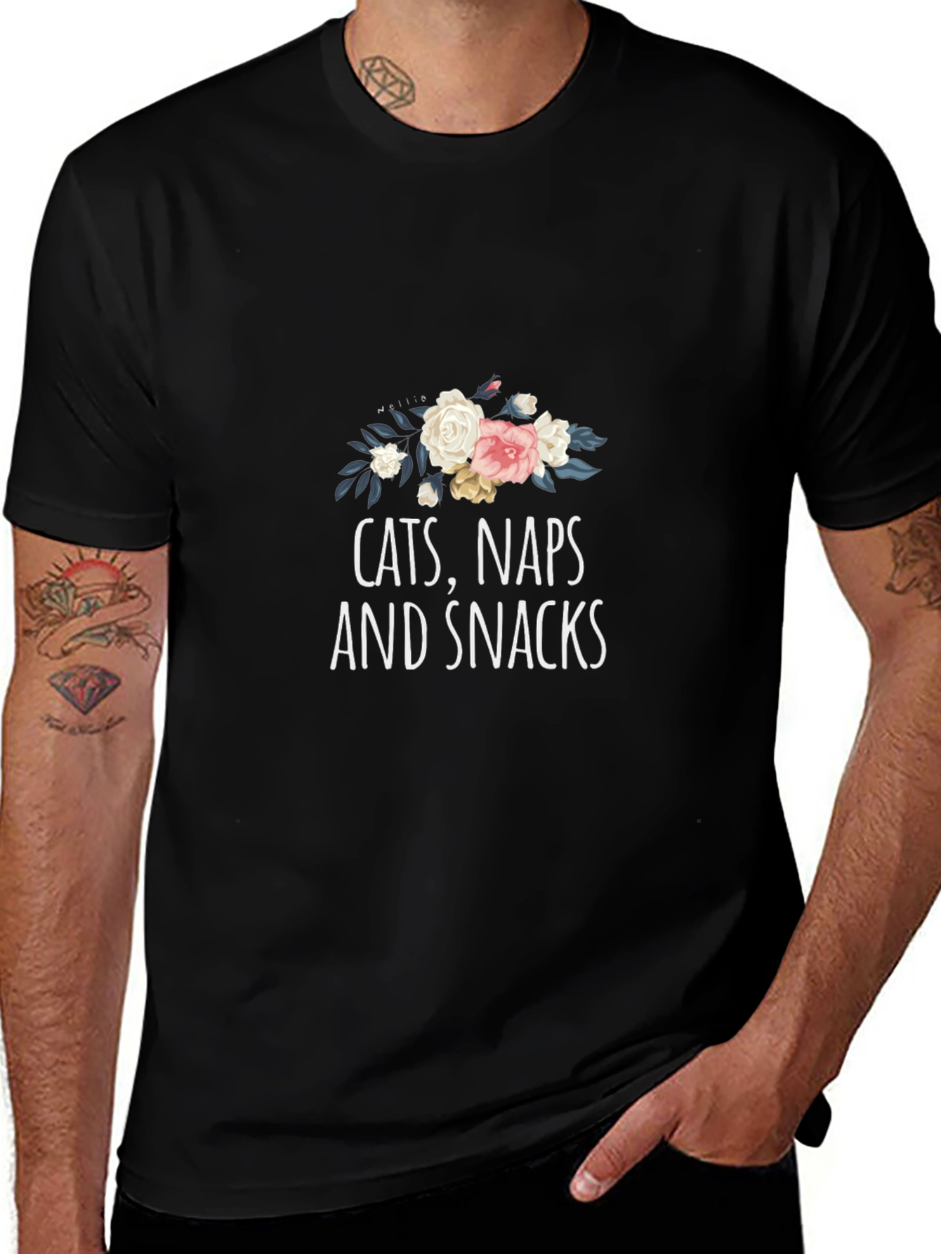 Cats Naps & Snacks Graphic Tee