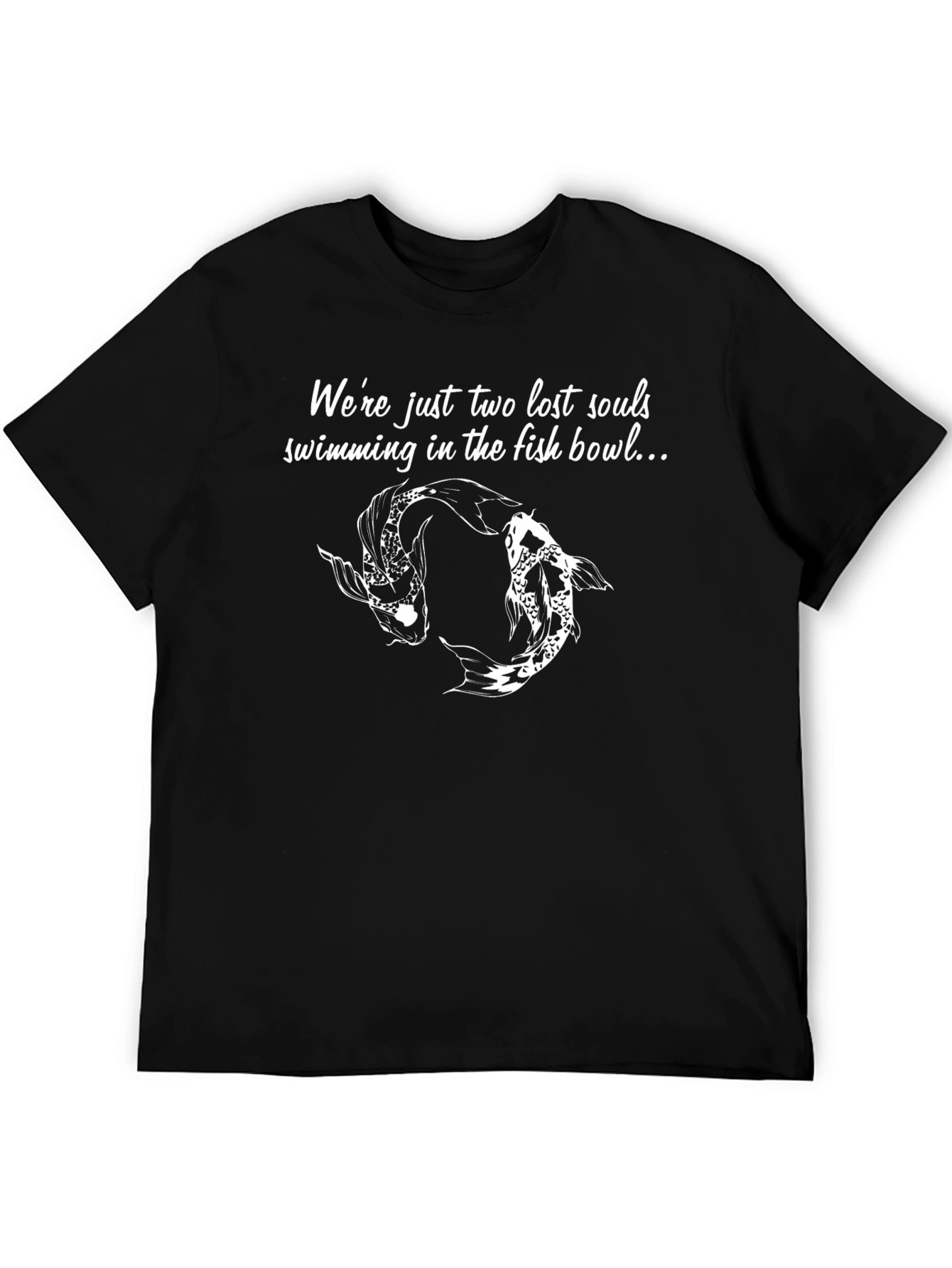 Lost Souls Koi Fish Graphic Tee - Black