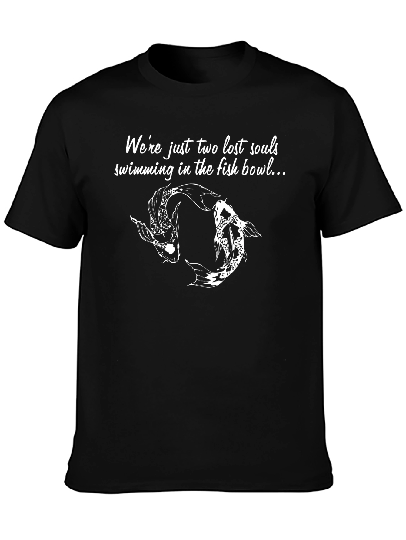 Lost Souls Koi Fish Graphic Tee - Black