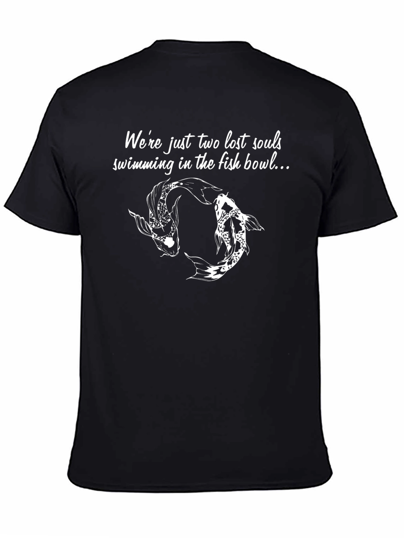 Lost Souls Koi Fish Graphic Tee - Black