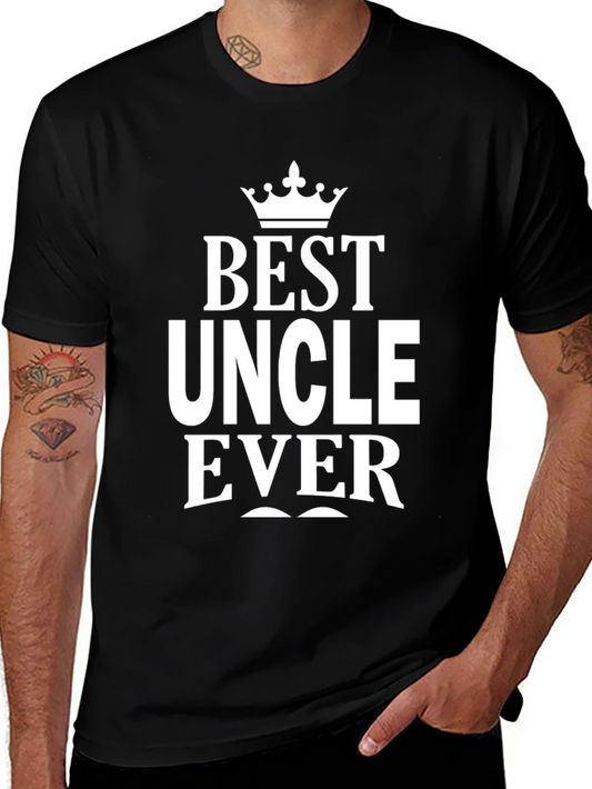 Best Uncle Ever - Crown Graphic T-Shirt